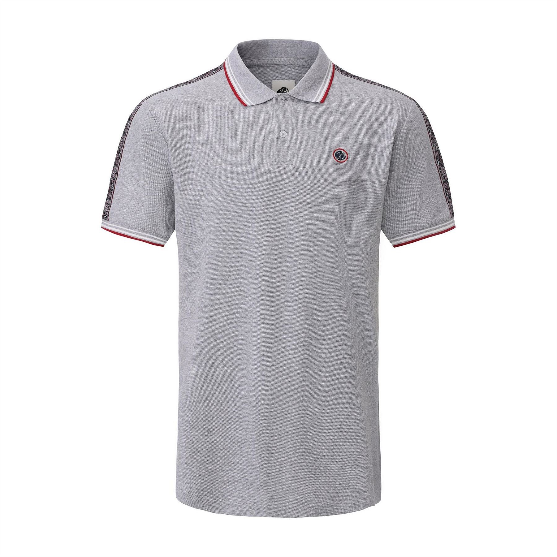 Pretty Green Mens Green Tape Polo