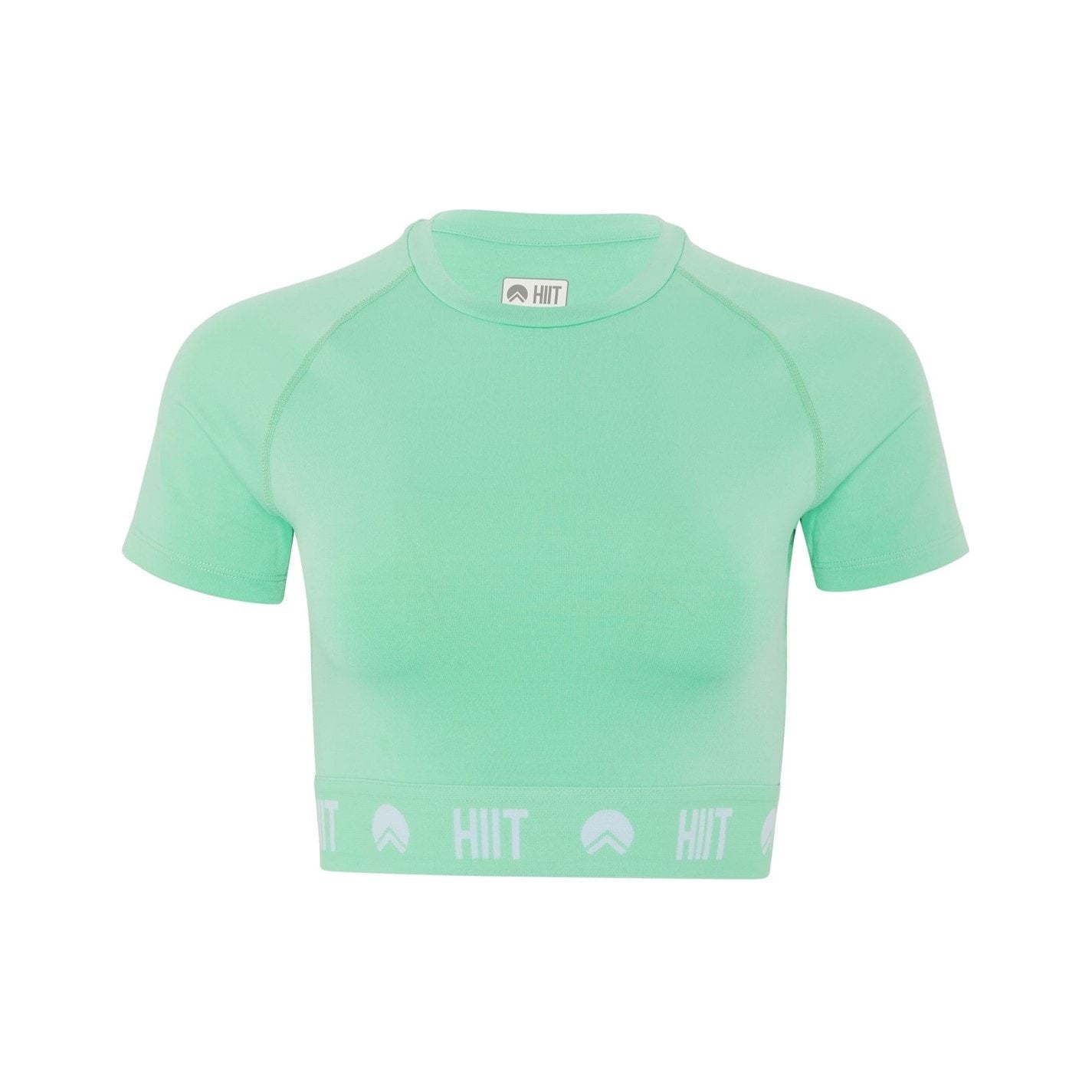 HIIT Cropped Crew Neck Slim Fit T-Shirt