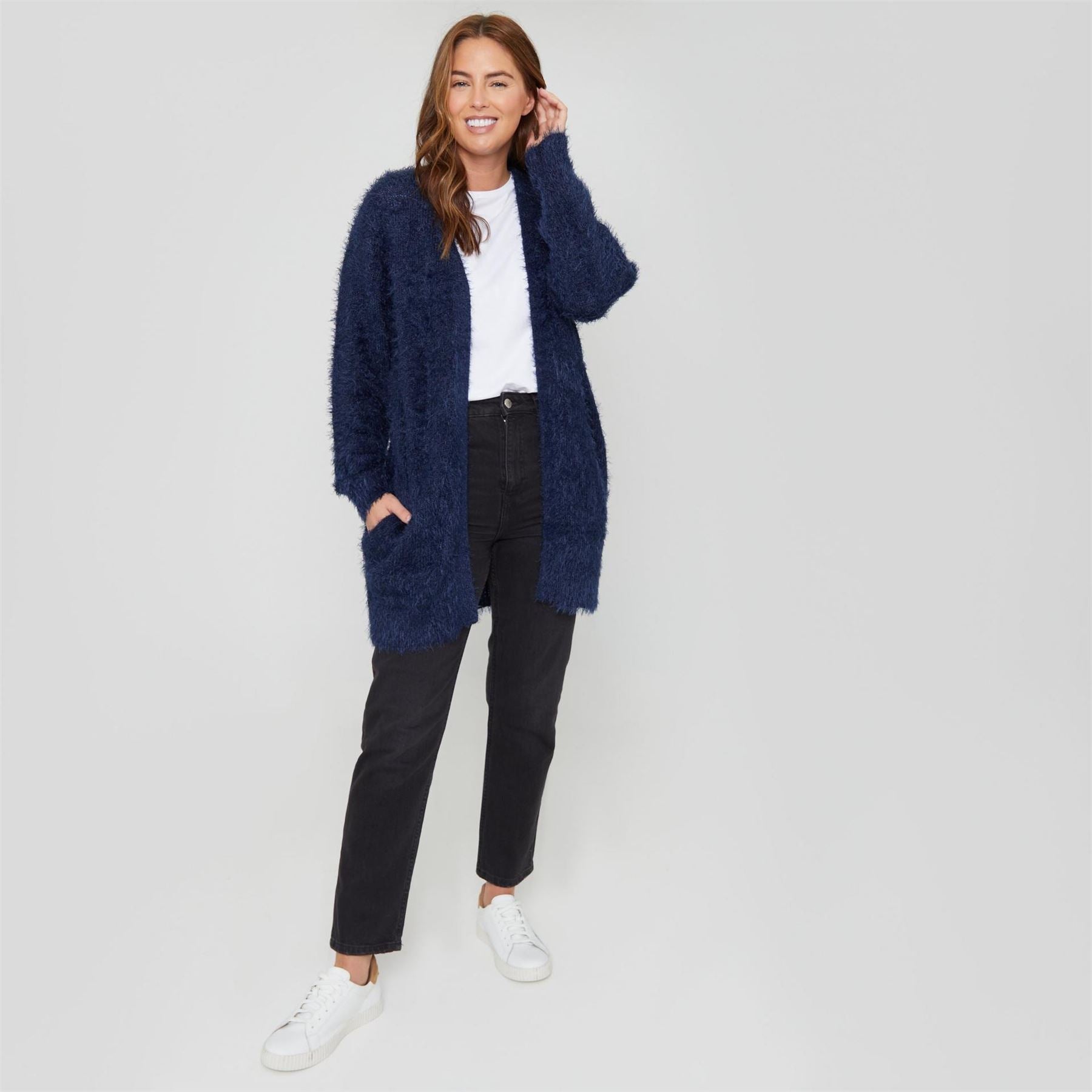 Be You Fluffy Long Sleeve Relaxed Fit Sweater