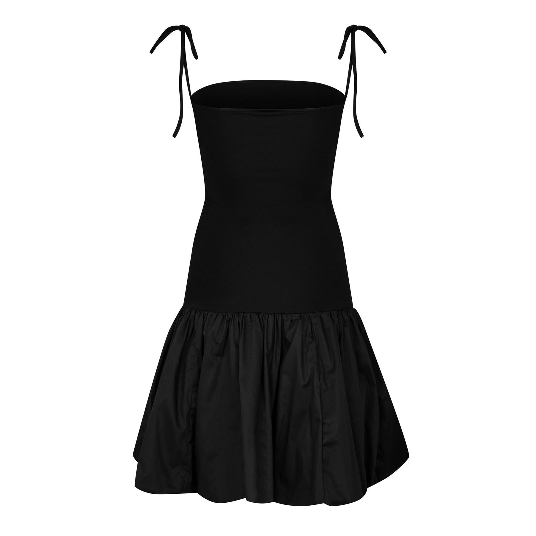 AmyLynn Am Llynn Bubble Hem Stripe Mini Peplum Dress