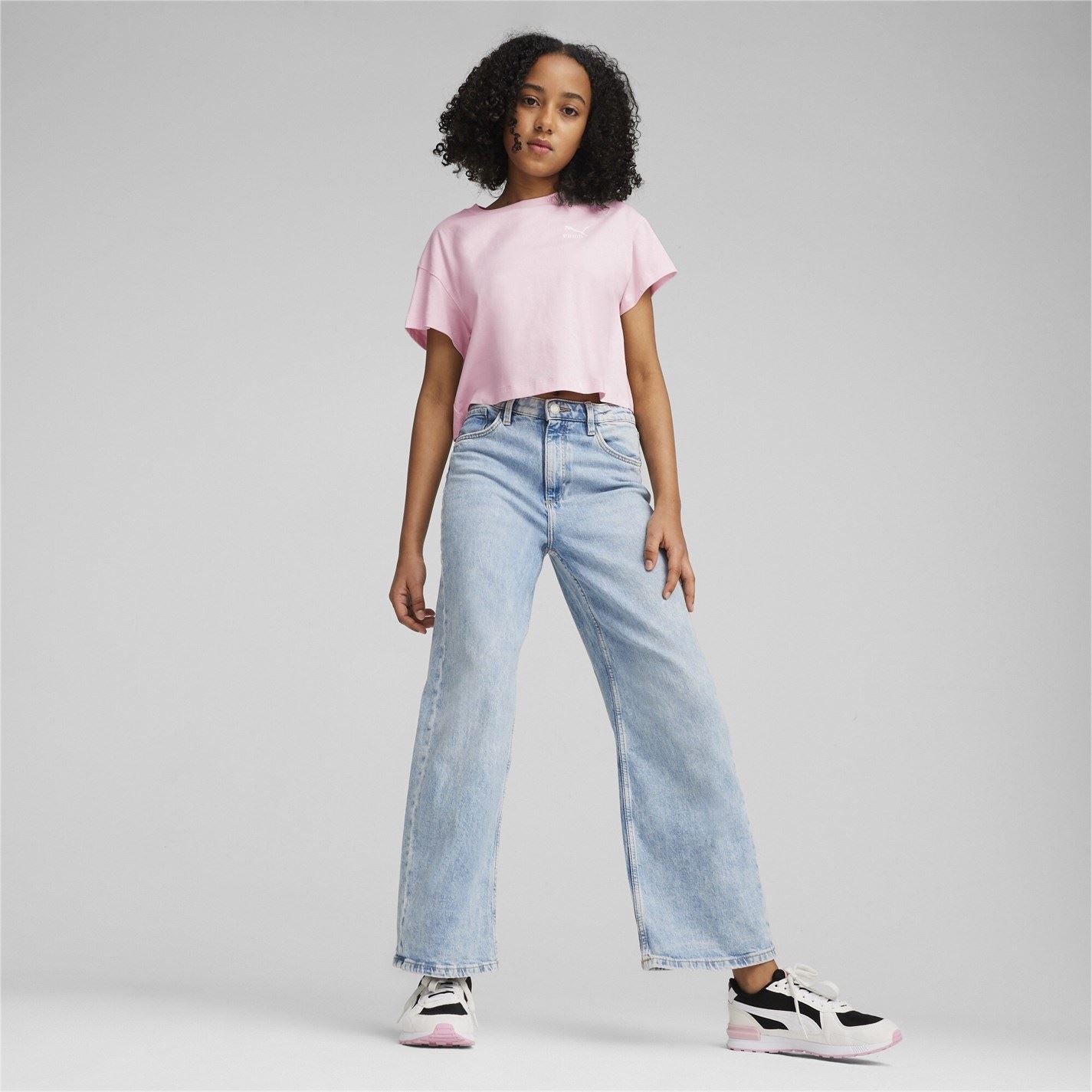 Puma Charcoal Active Mesh Crew Neck T-Shirt