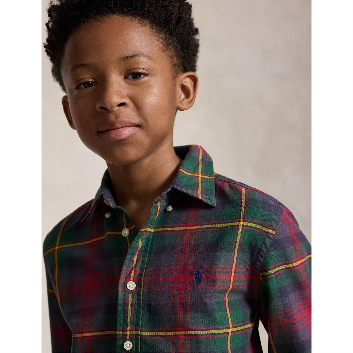 Polo Ralph Lauren Junior Cuban Collared Neck Long Sleeve Shirt