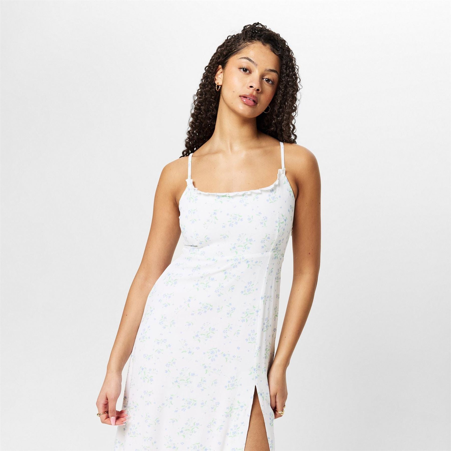 Jack Wills Square Neck Midi A-Line Dress