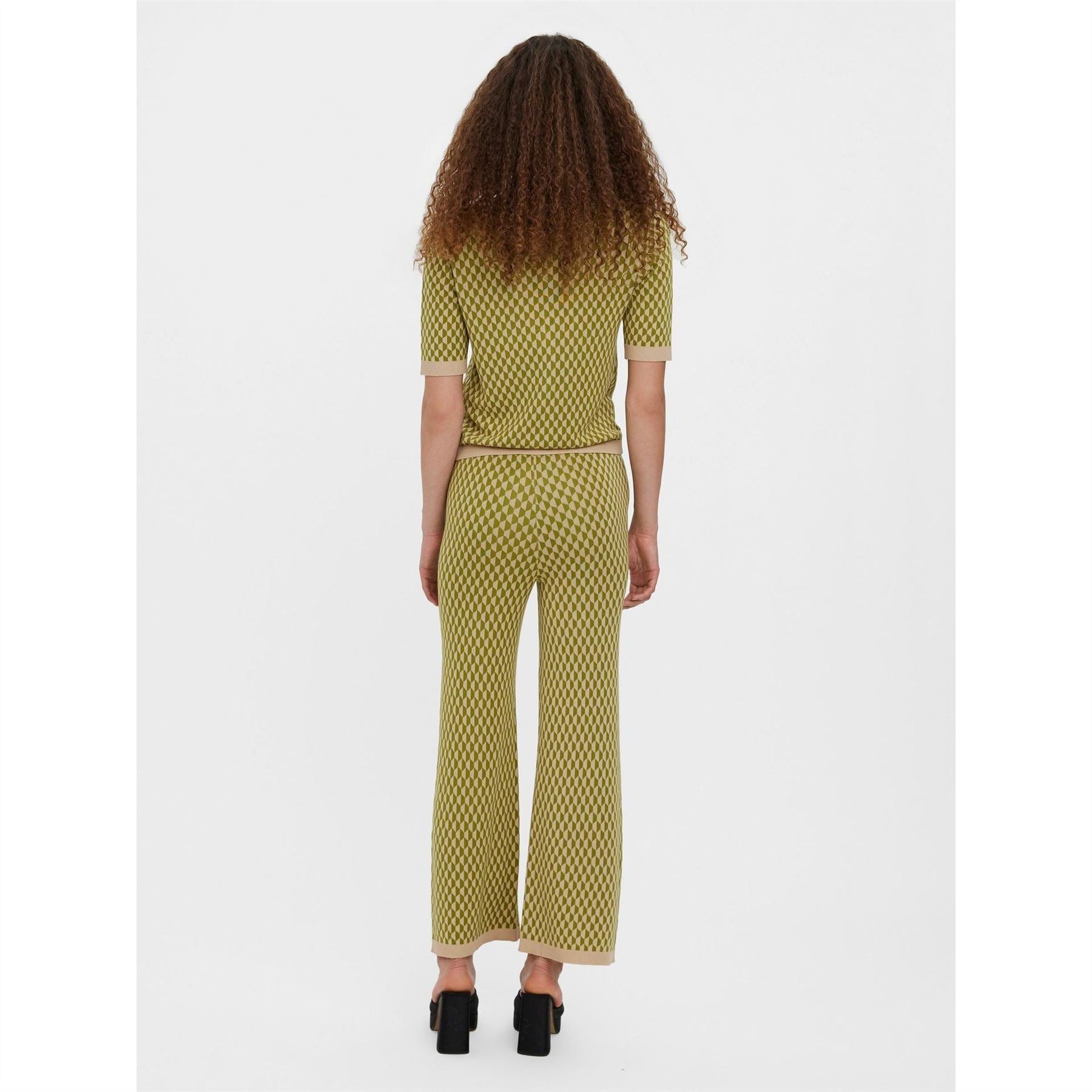Vero Moda Murina Geometric Print Tapered Trouser