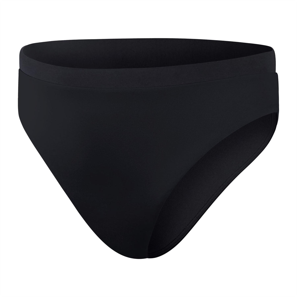 Speedo Solid High Waist Performance Bikini Bottoms