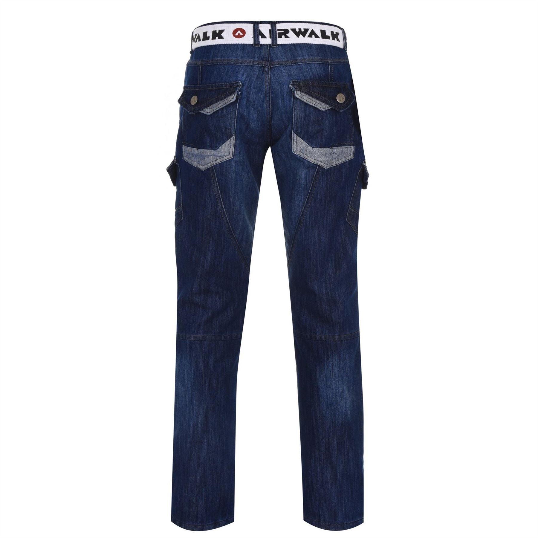 Airwalk Mens Belted Cargo Jeans