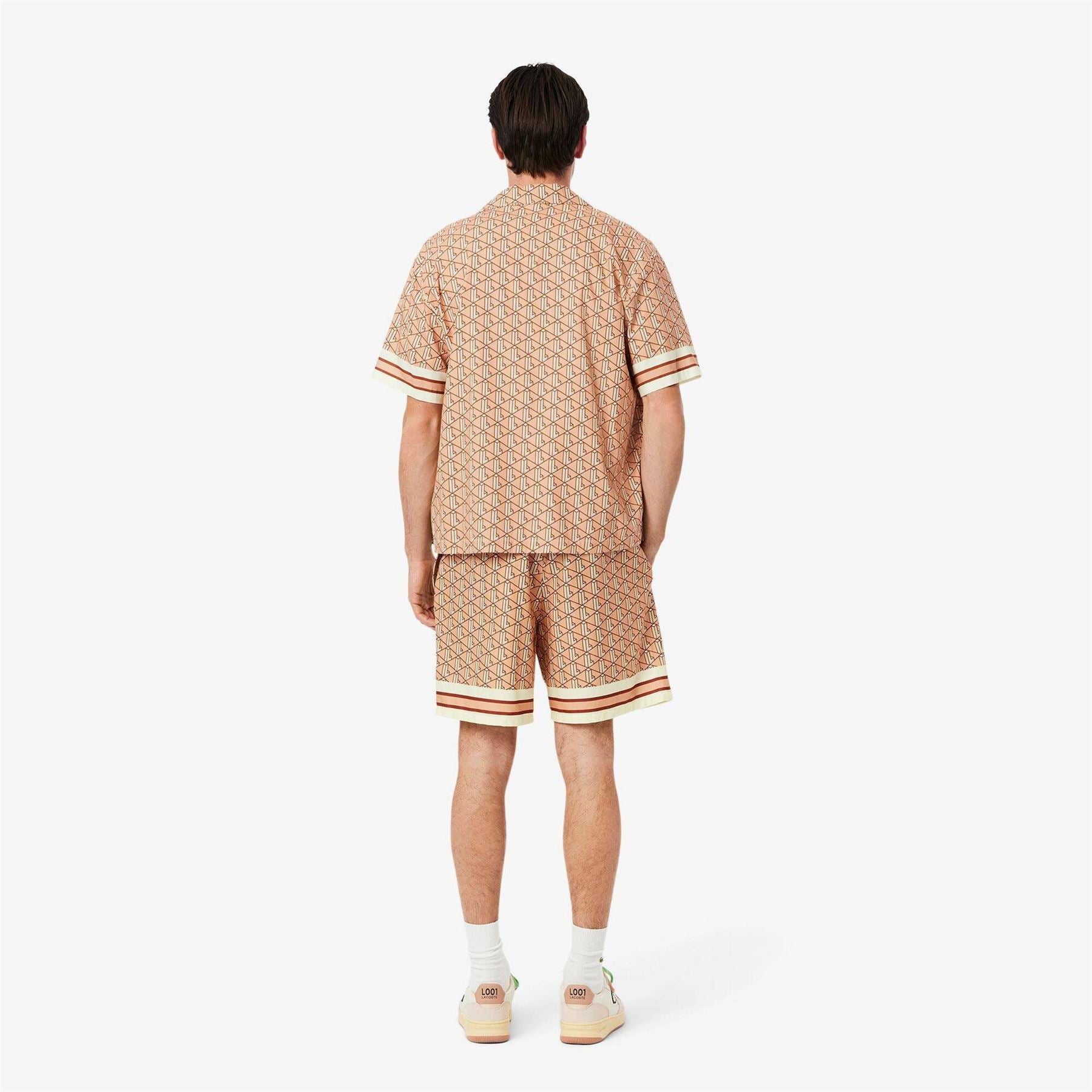 Lacoste Geometric Patterned Bermuda Shorts