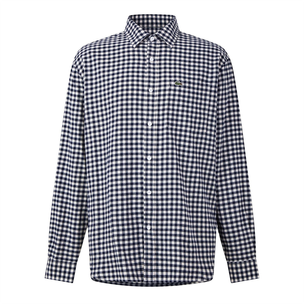 Lacoste Check Cotton Long Sleeve Shirt