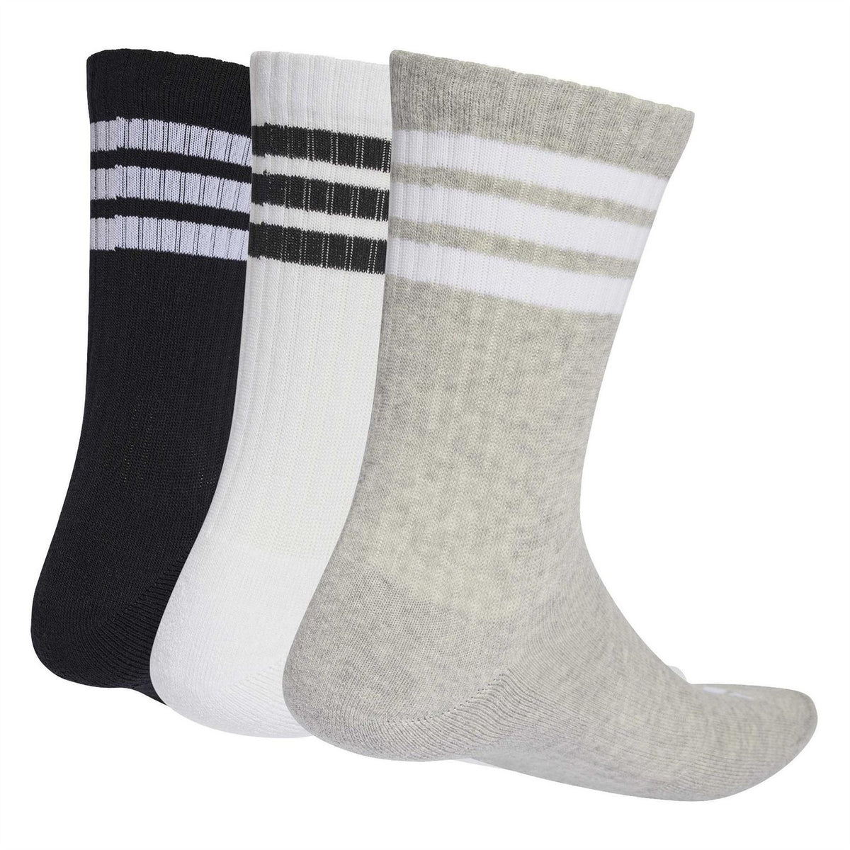 adidas 3 Pack Crew Socks Adults