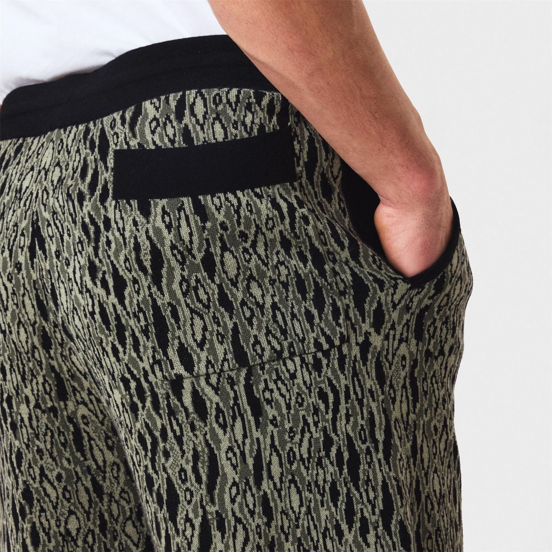 Hugo Animal Patterned Sweat Shorts