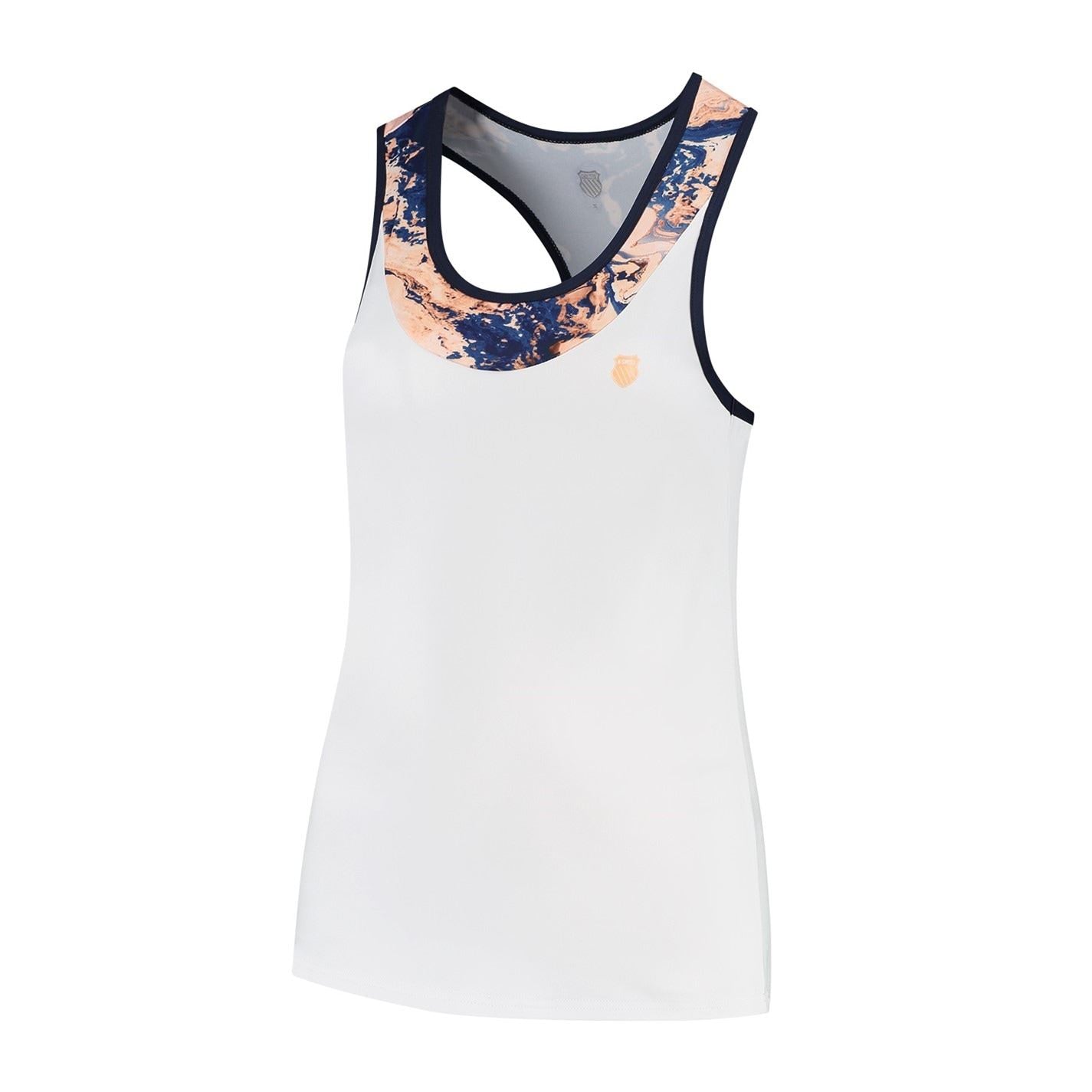 K Swiss Swiss Scoop Neck Slim Fit Tank