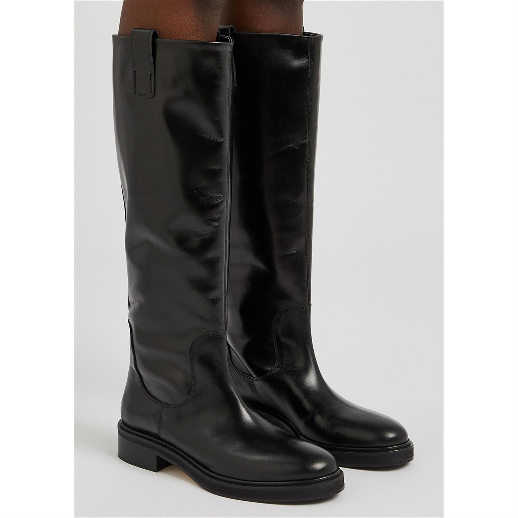 Aeyde Calf Flat Knee Boot