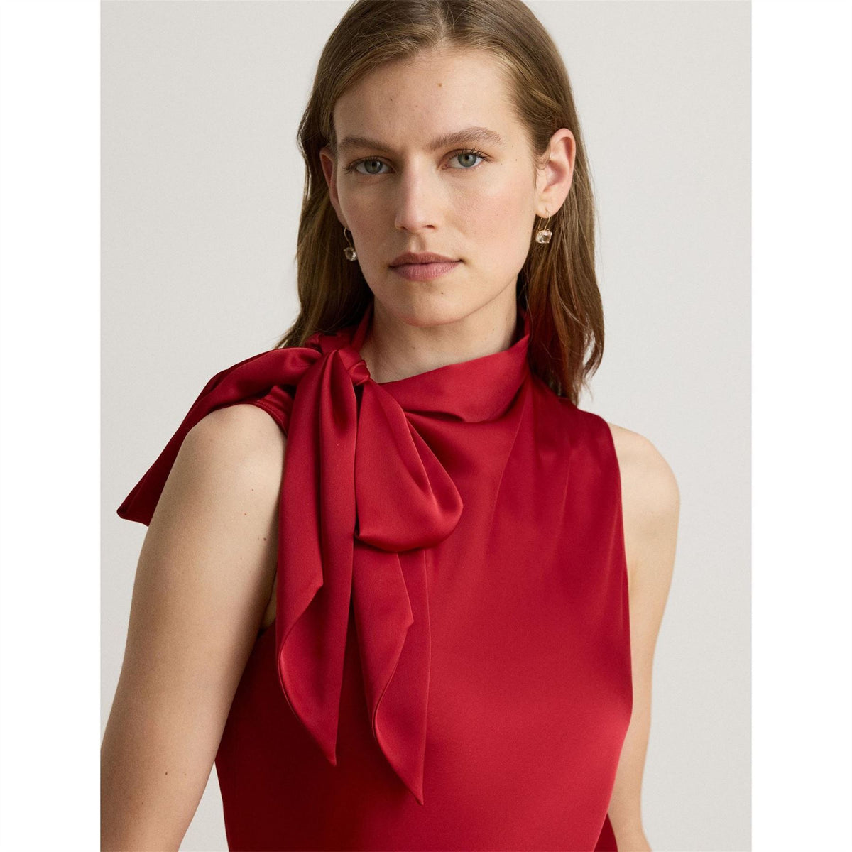 Lauren by Ralph Lauren Bow Sleeveless Blouse