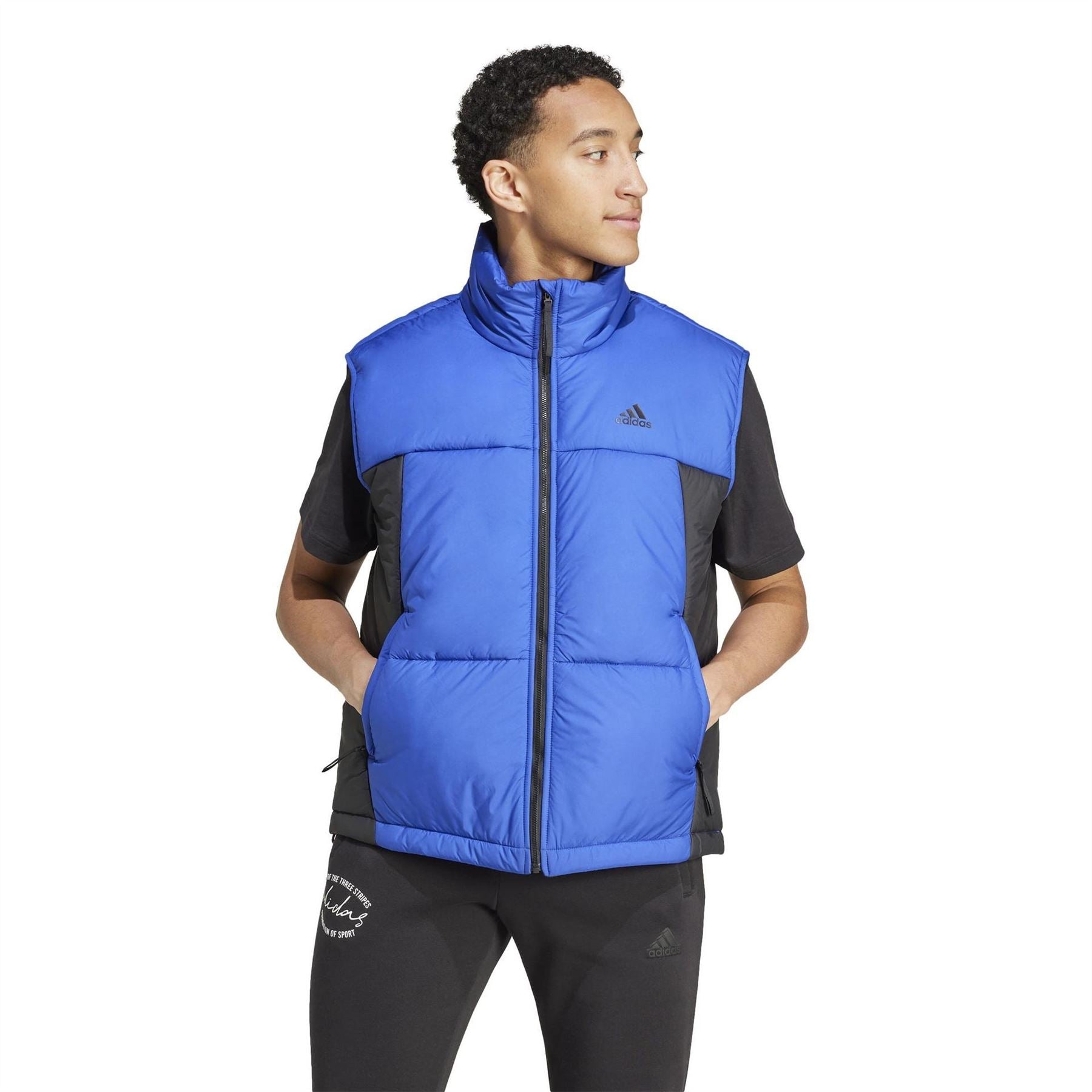 adidas 3 Stripes Funnel Neck Full Zip Gilet