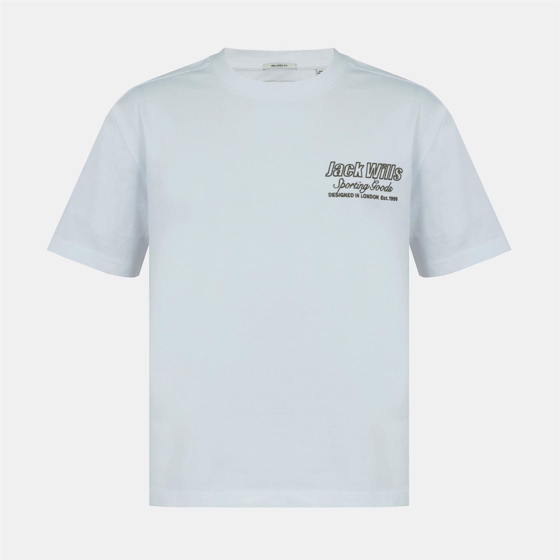 Jack Wills Jw Graphic Cotton Short Sleeve Crew Neck T-Shirt
