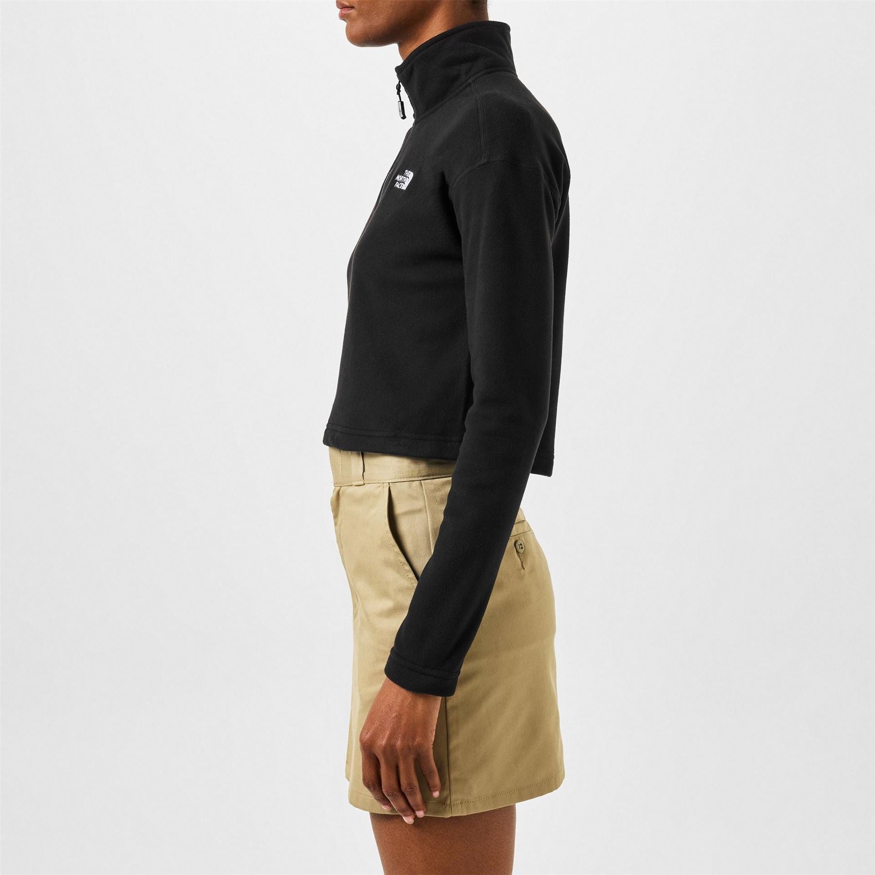 The North Face Glacier Quarter Zip Crop Fleece Top