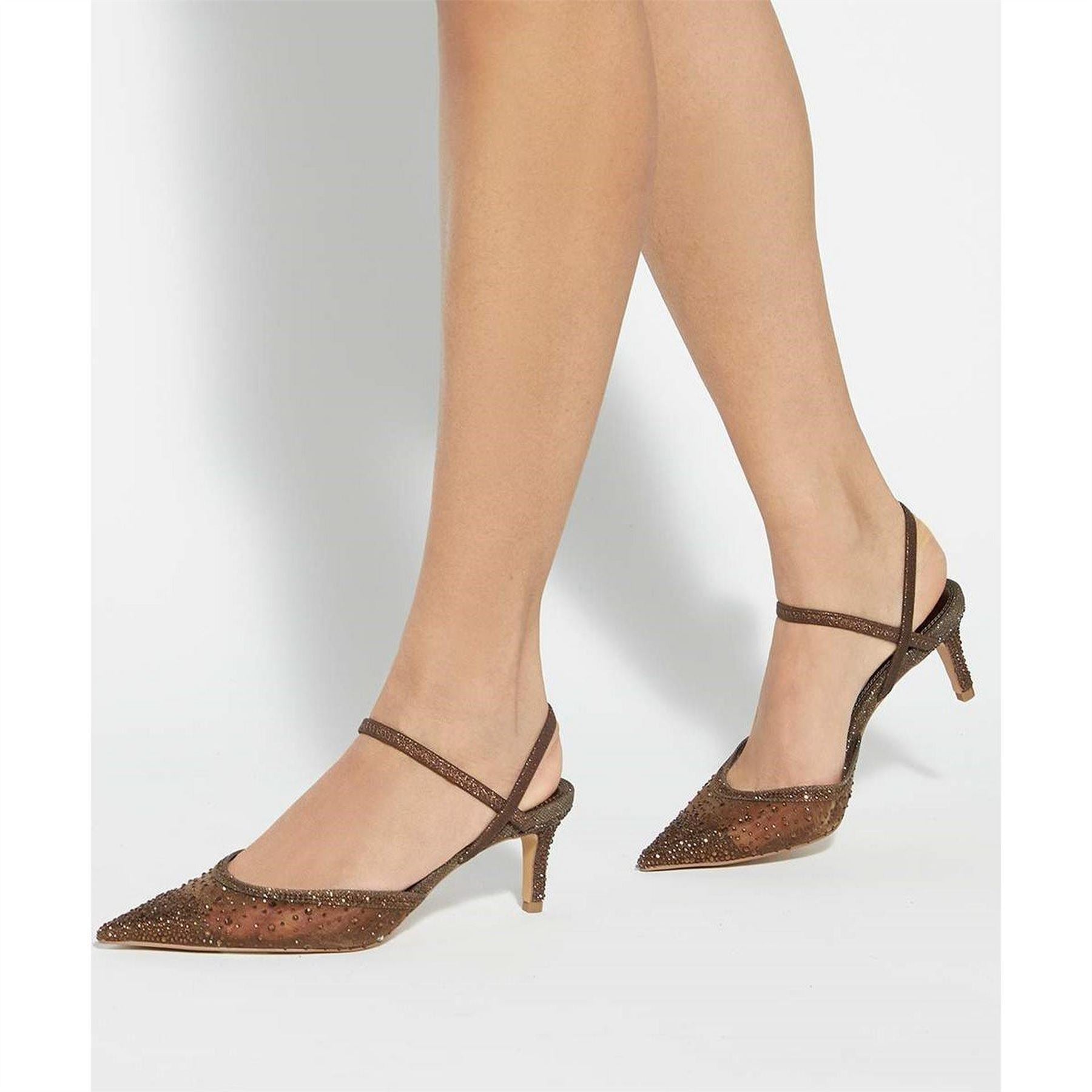 Dune London Charismatic Medium Heel Stiletto Court Shoes