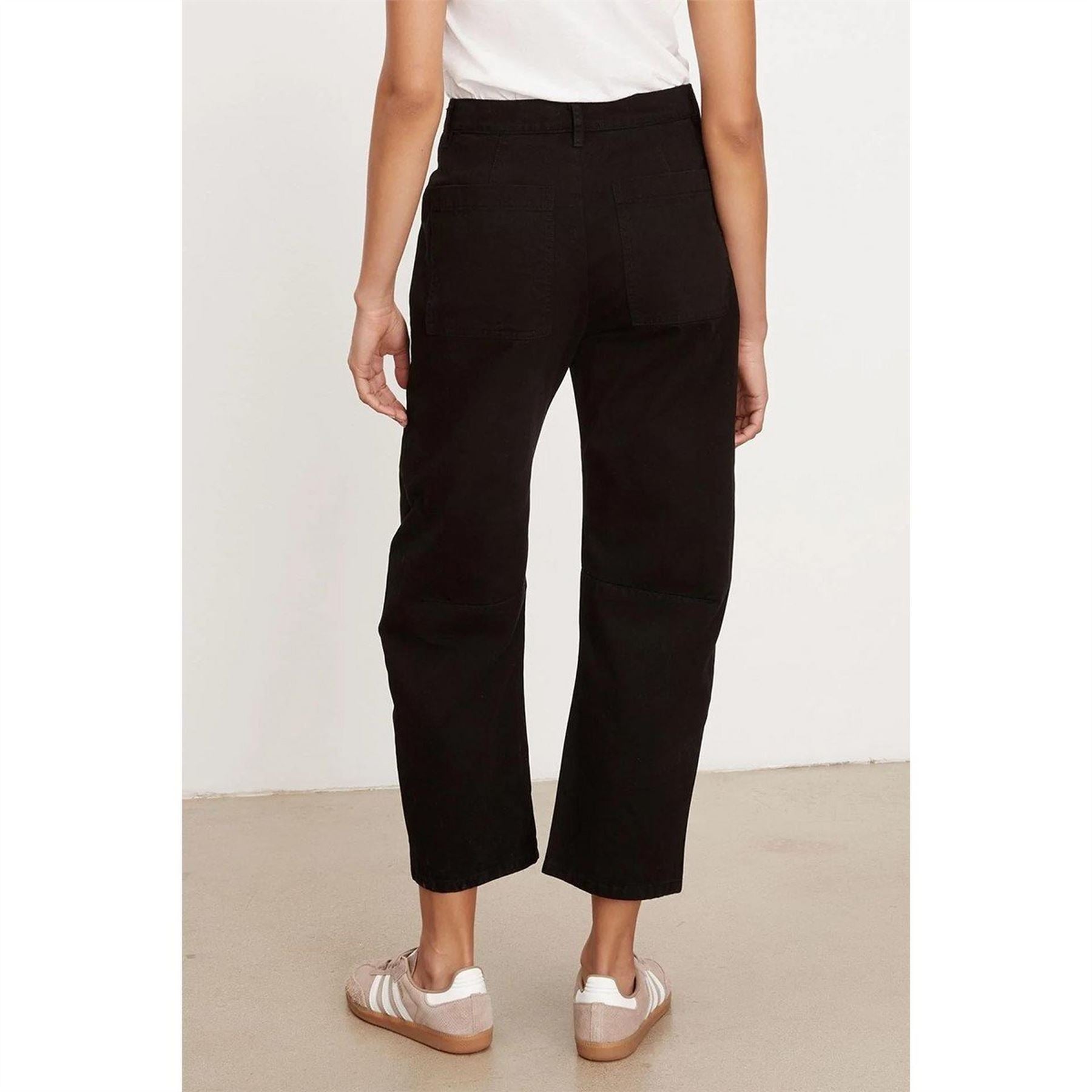 Velvet by Graham and Spencer Solid Patterned Straight Cargo Trousers