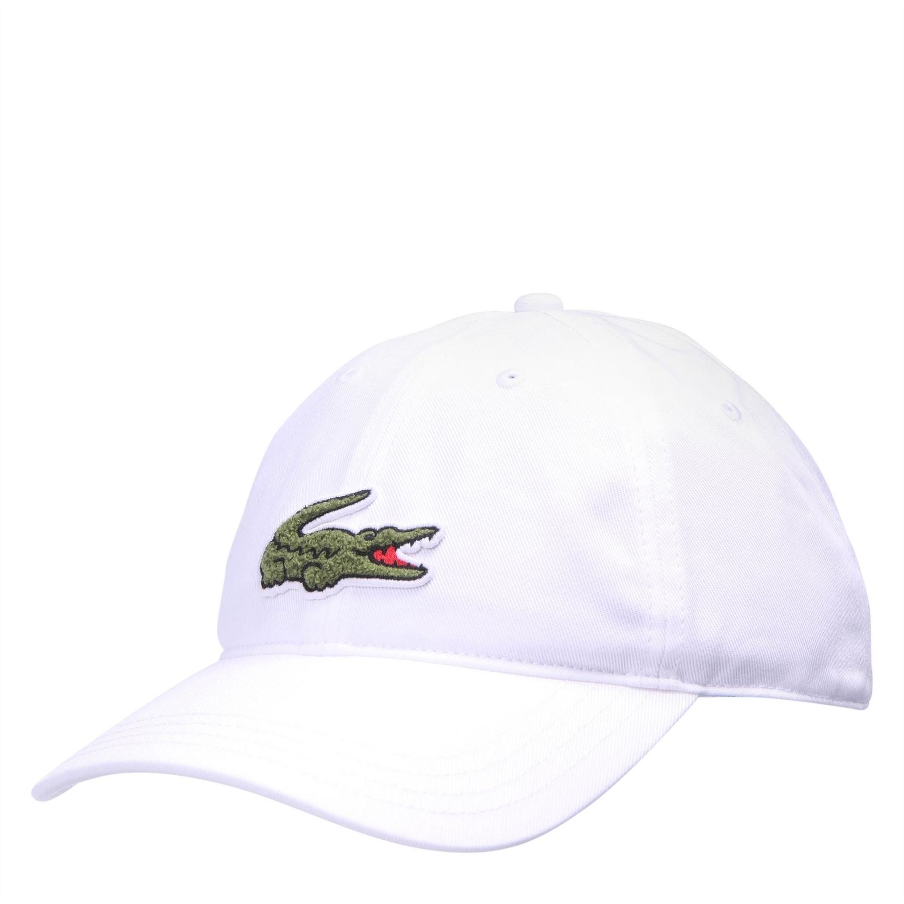 Lacoste Crocodile Logo Print Curved Brim Dad Cap