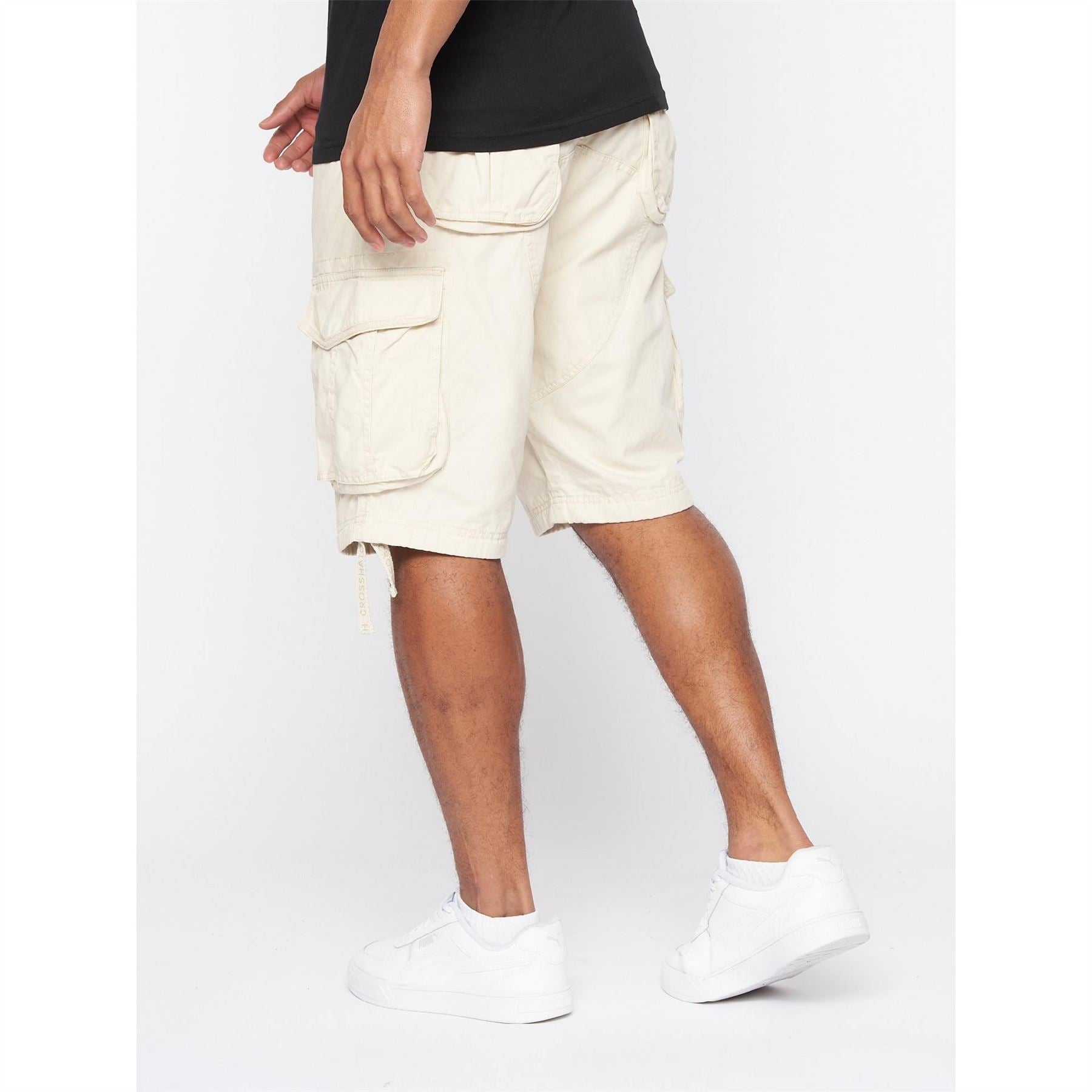 Crosshatch Jamstar Canvas Tie Hem Casual Shorts
