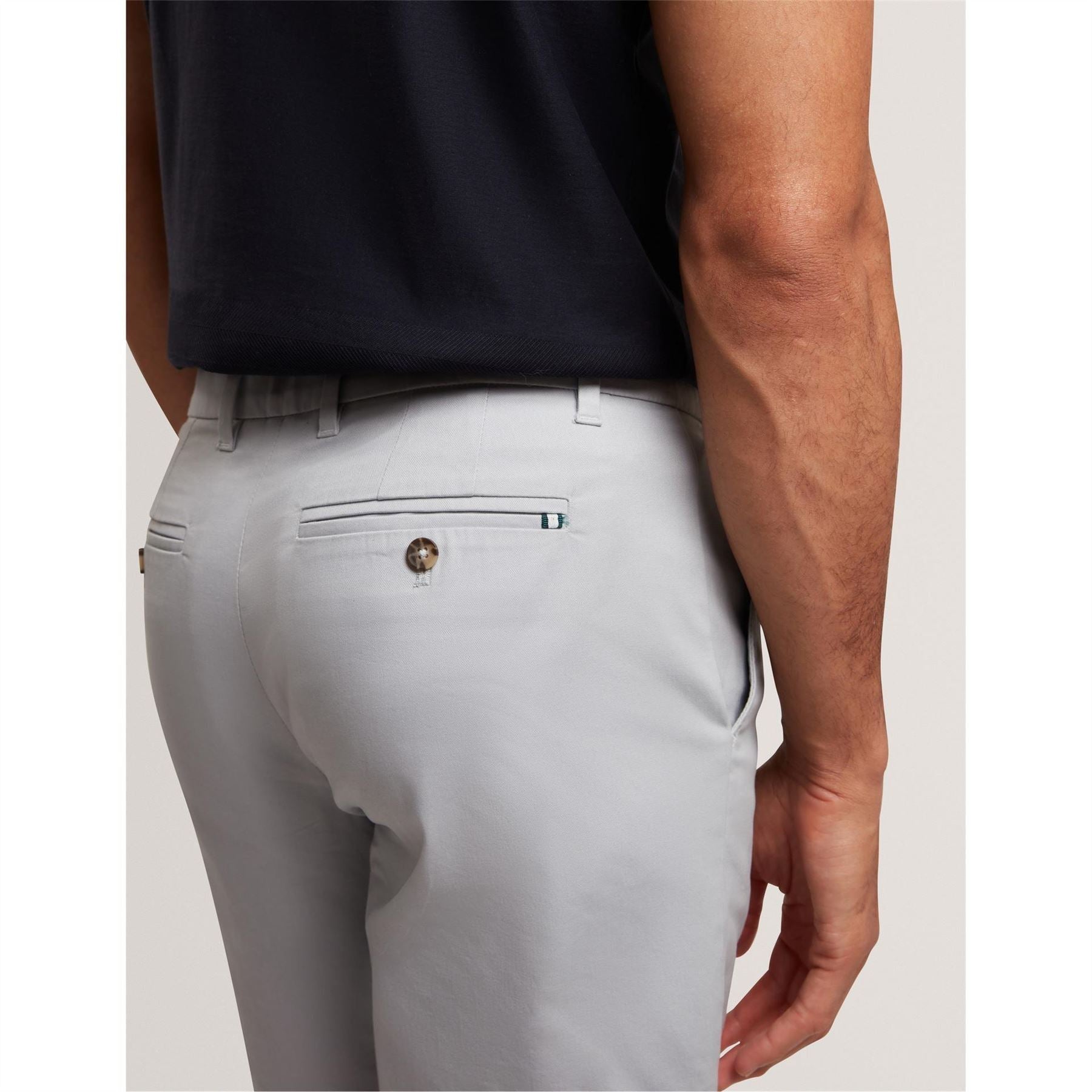 Ted Baker Solid Patterned Chino Shorts
