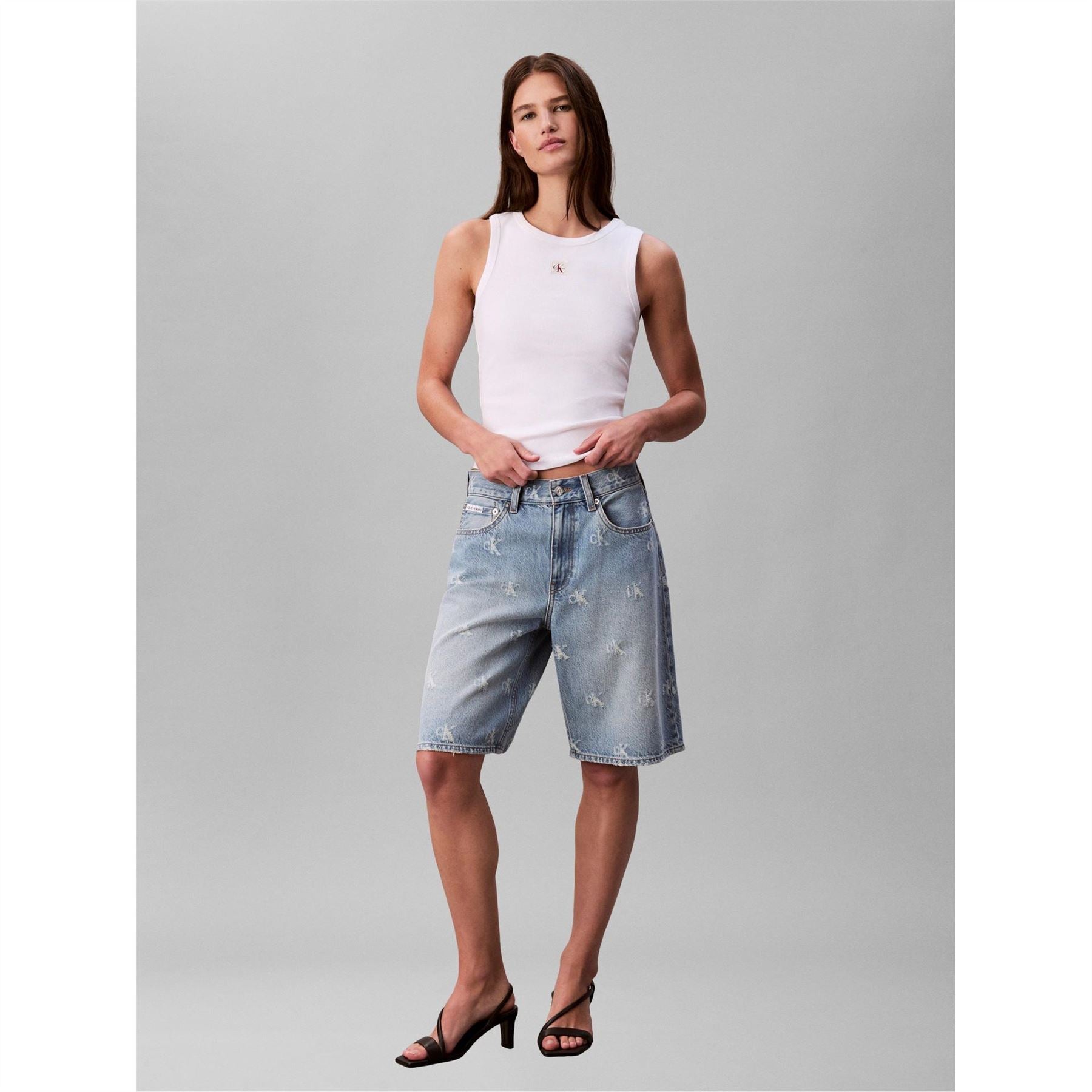Calvin Klein Jeans Wvn Lbl Tank Ld63