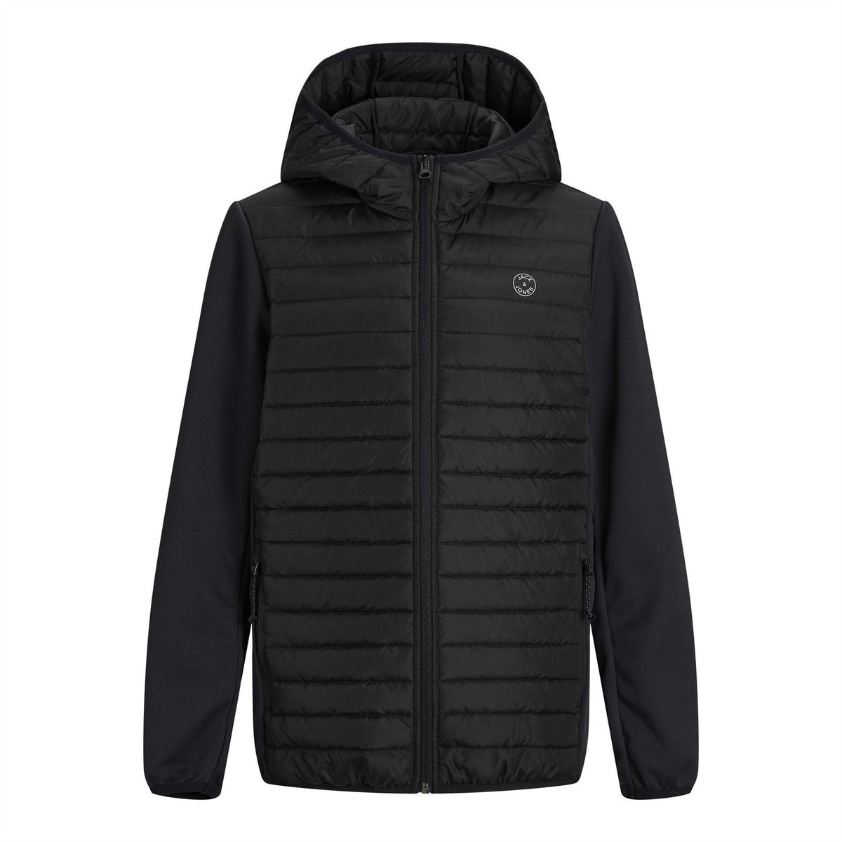 Jack and Jones Hooded Puffer Jacket with Zipped Pocket