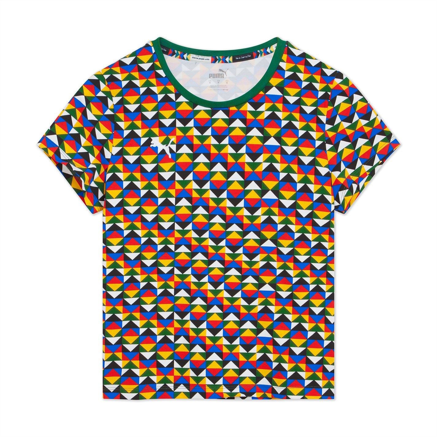 Puma Notched Neck Slim Fit Short Sleeve T-Shirt