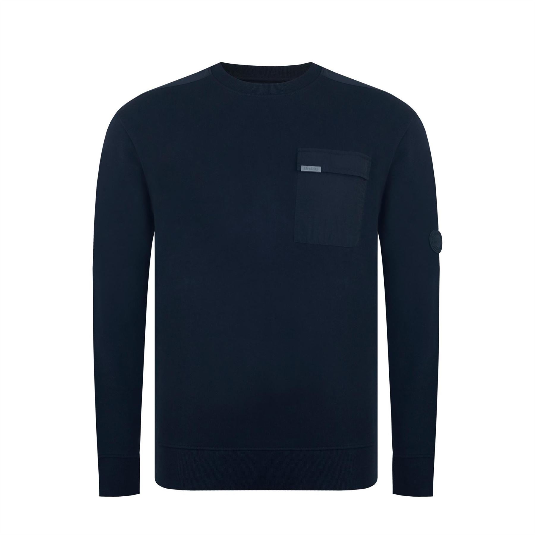 Firetrap Crew Neck Regular Fit Long Sleeve Sweater