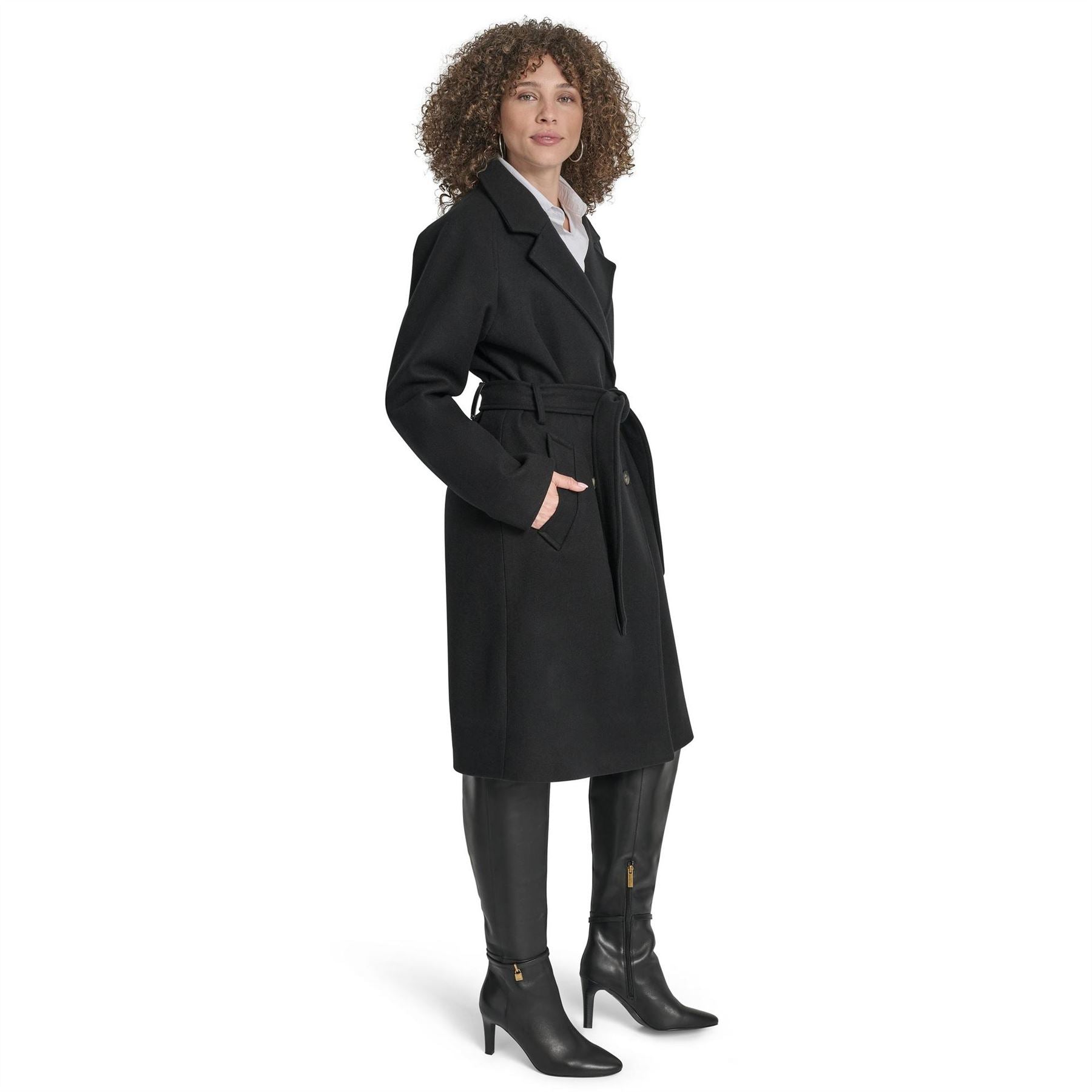 DKNY  Wrap Overcoat