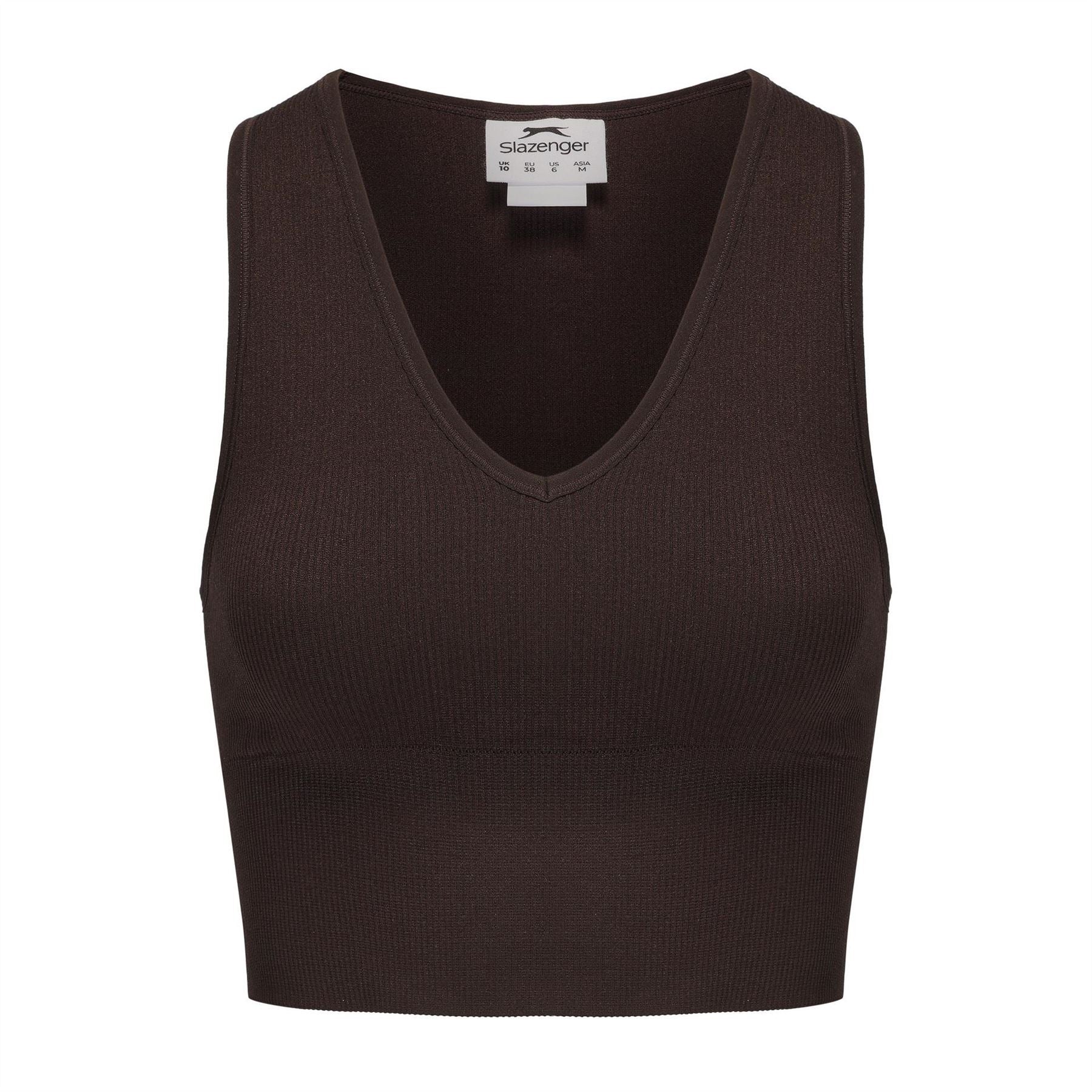 Slazenger 2 Pack Cropped Slim Fit V-Neck Tank