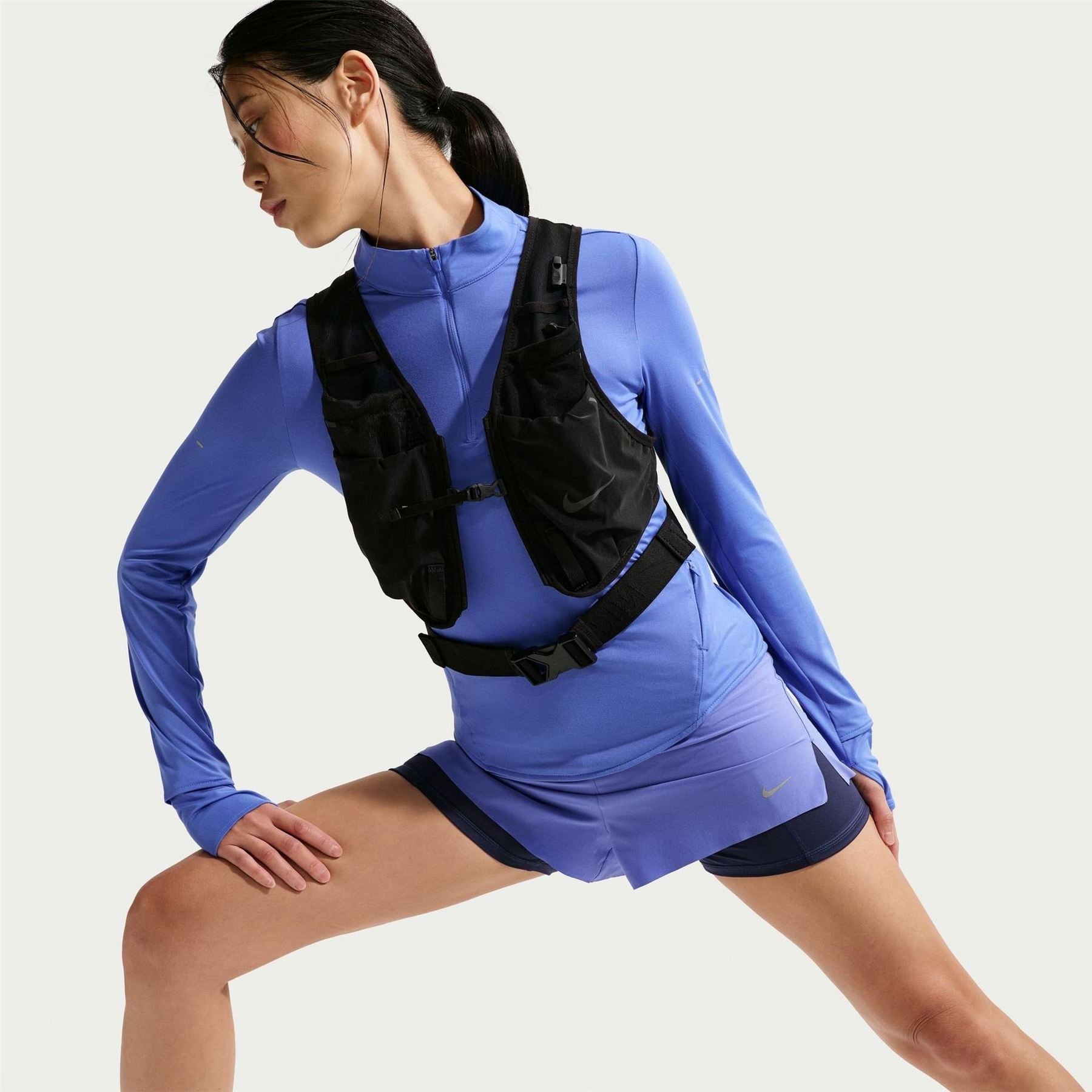 Nike Womens Swift 1 4 Zip Running Top