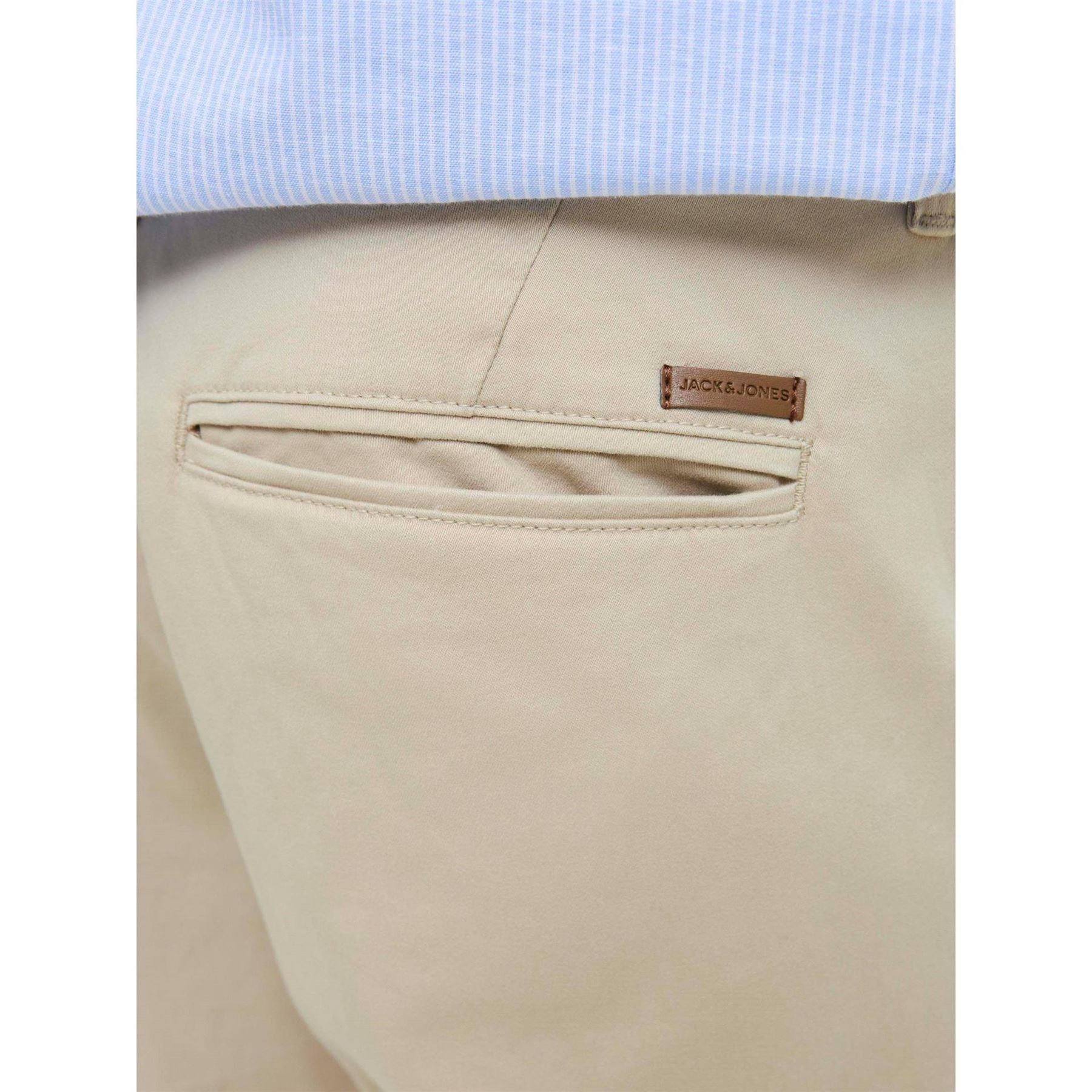 Jack and Jones Marco Bowie Solid Patterned Slim Five Pocket Chinos