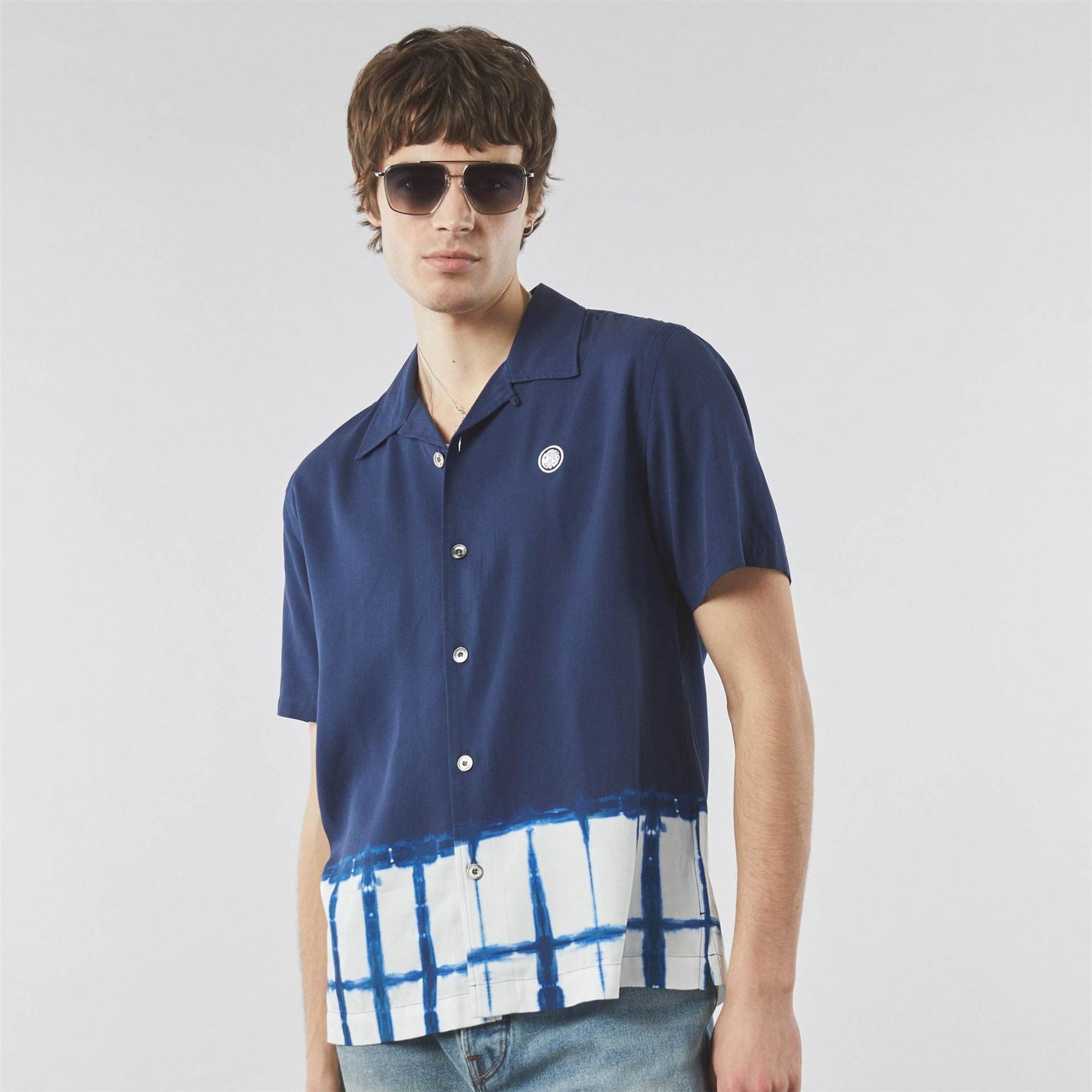 Pretty Green Anaheim Tie Dye Short Sleeve Patterned Shirt