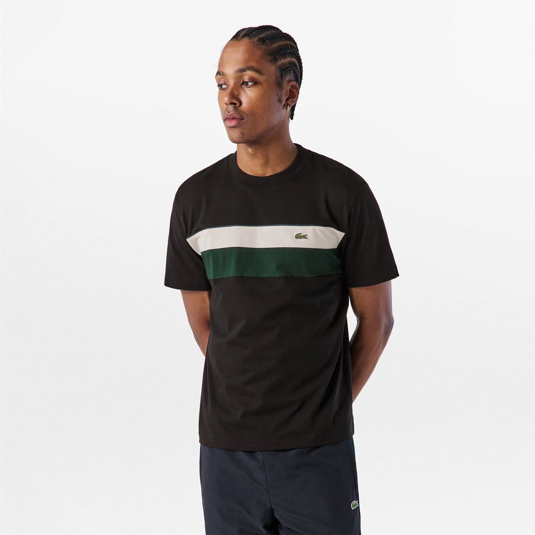 Lacoste Crocodile Print Regular Fit Crew Neck T-Shirt