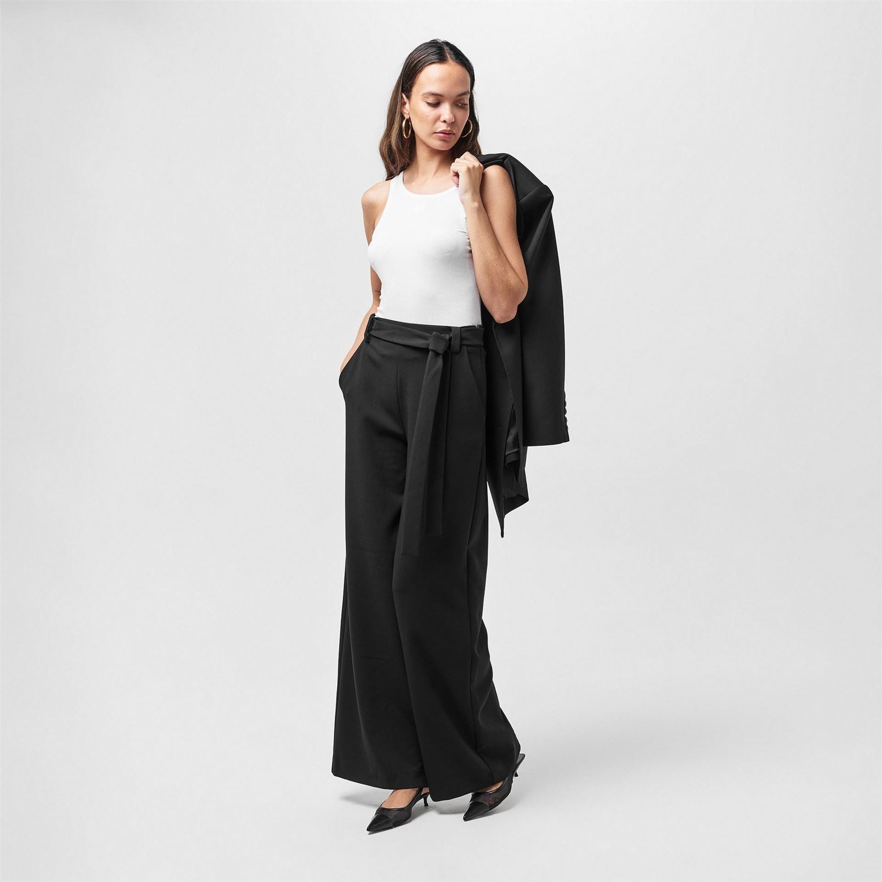 French Connection Whisper Palazzo Trousers