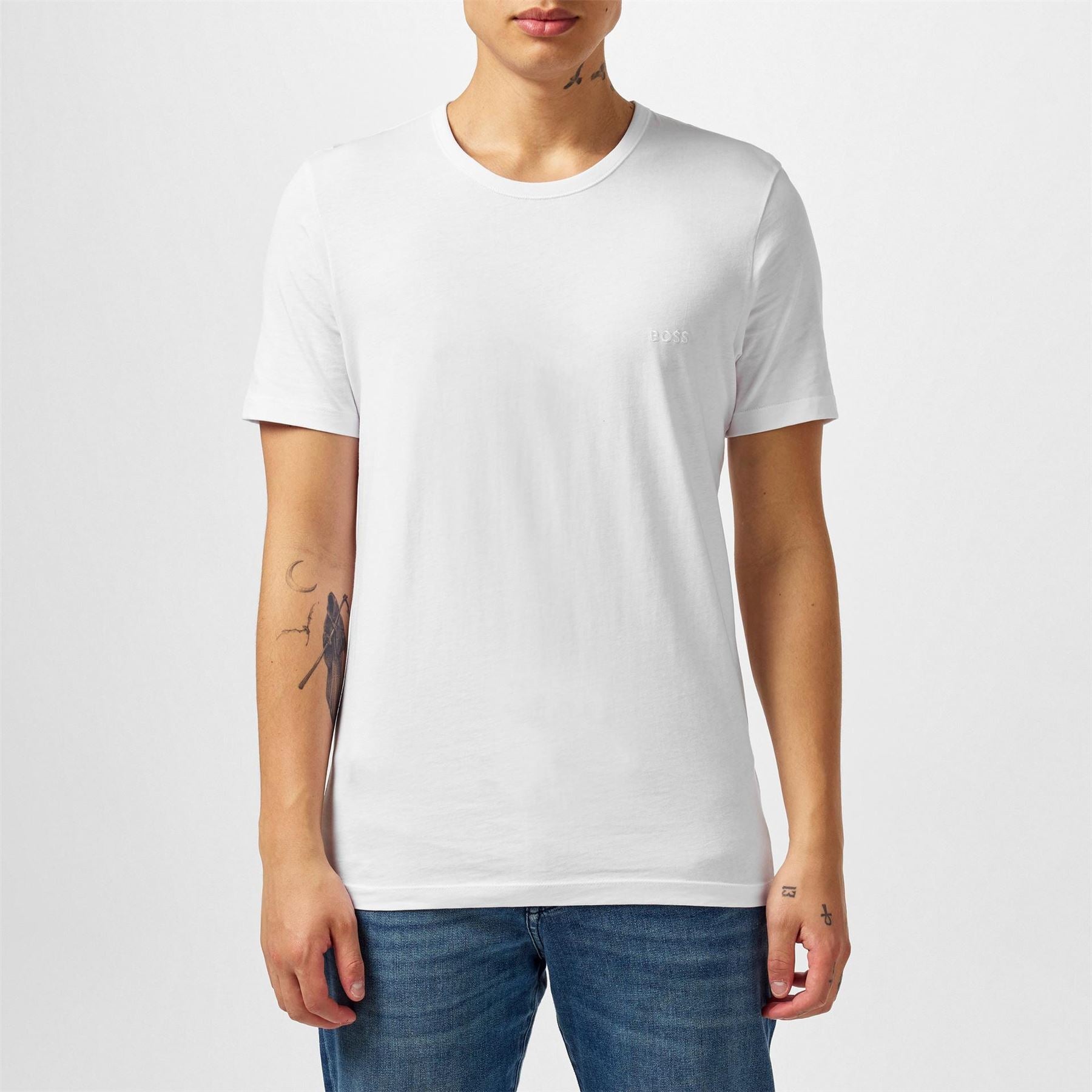 Boss BOSS Bodywear 3 Pack Premium Cotton T Shirts   Crew Neck