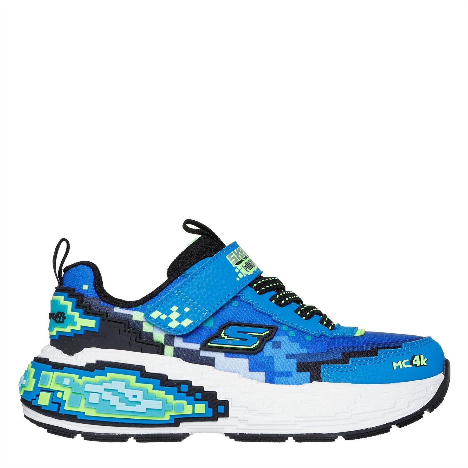 Skechers  And  Strap Sneaker W Pixel Detail Low Top Trainers Boys