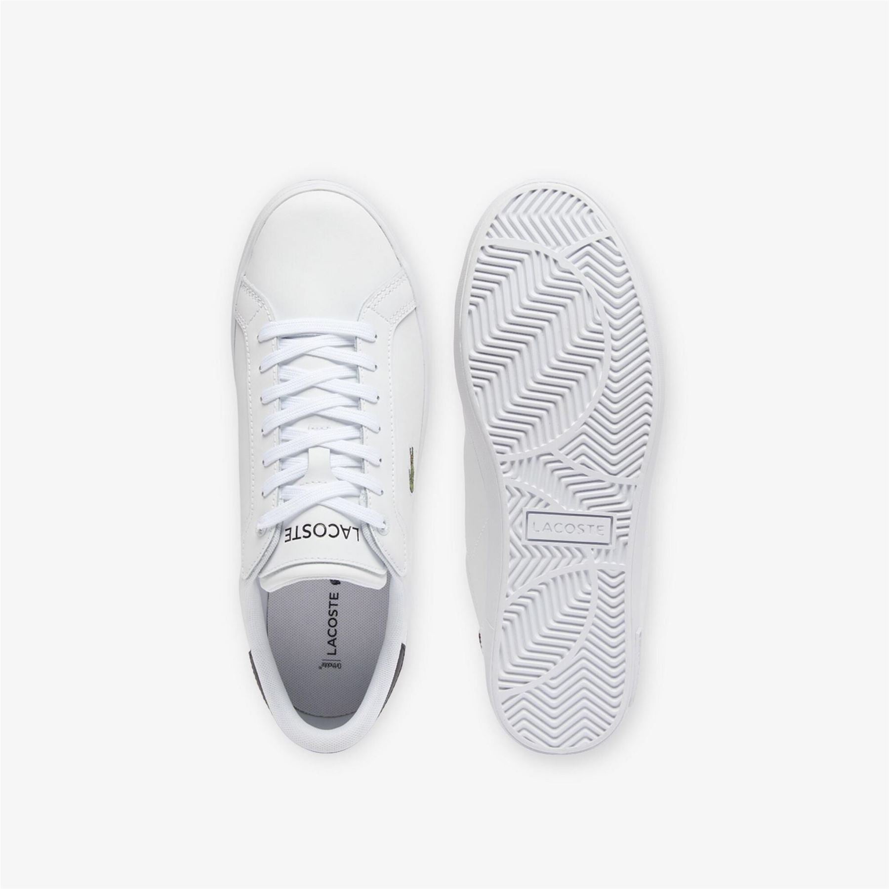 Lacoste Powercourt Low Top Crocodile Print Sneakers