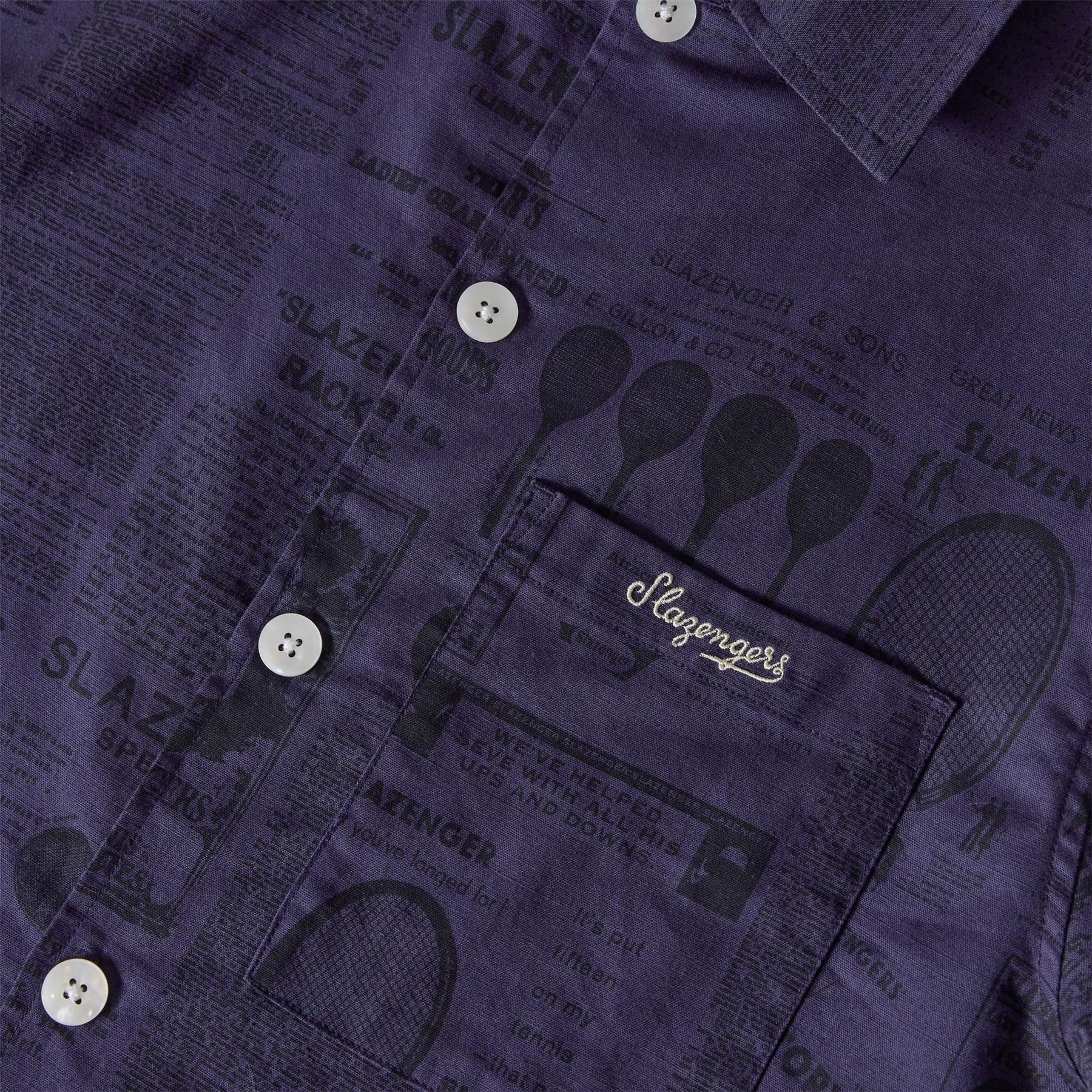Slazenger Off-Court Court Men’s Back Page Woven Shirt