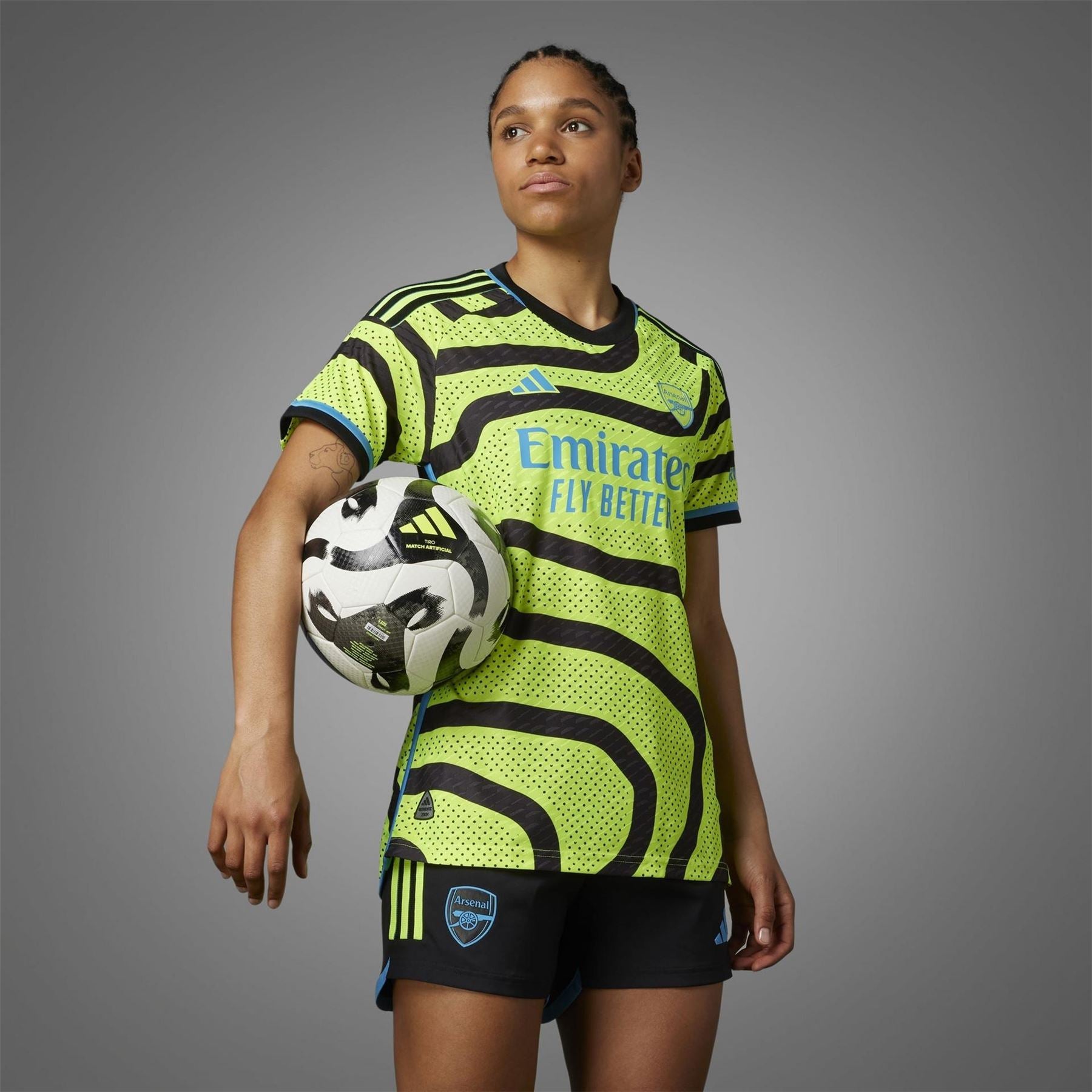 adidas AFC Crew Neck Ribbed Collar Short Sleeve Jersey