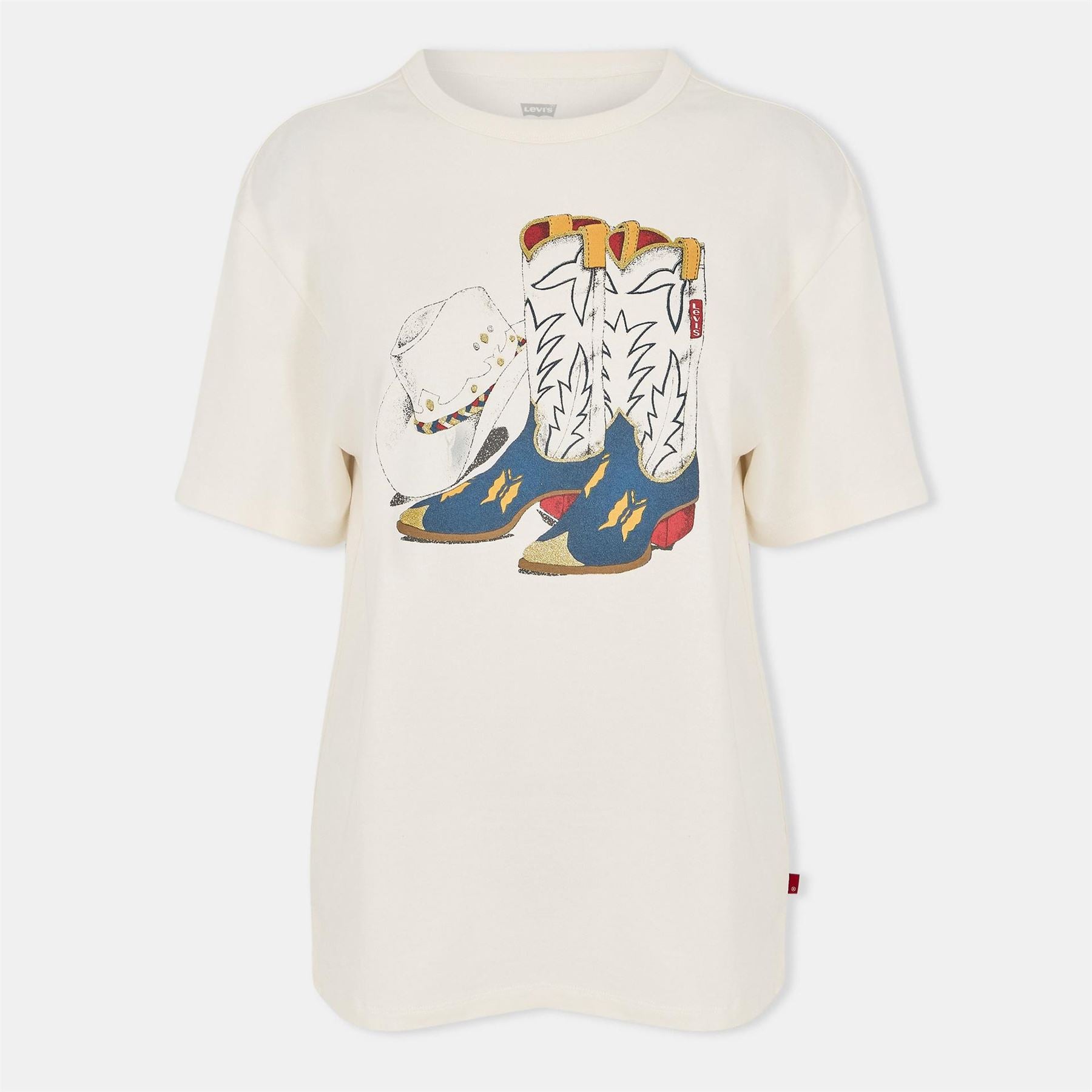 Levis Crew Neck Short Sleeve Boyfriend T-Shirt