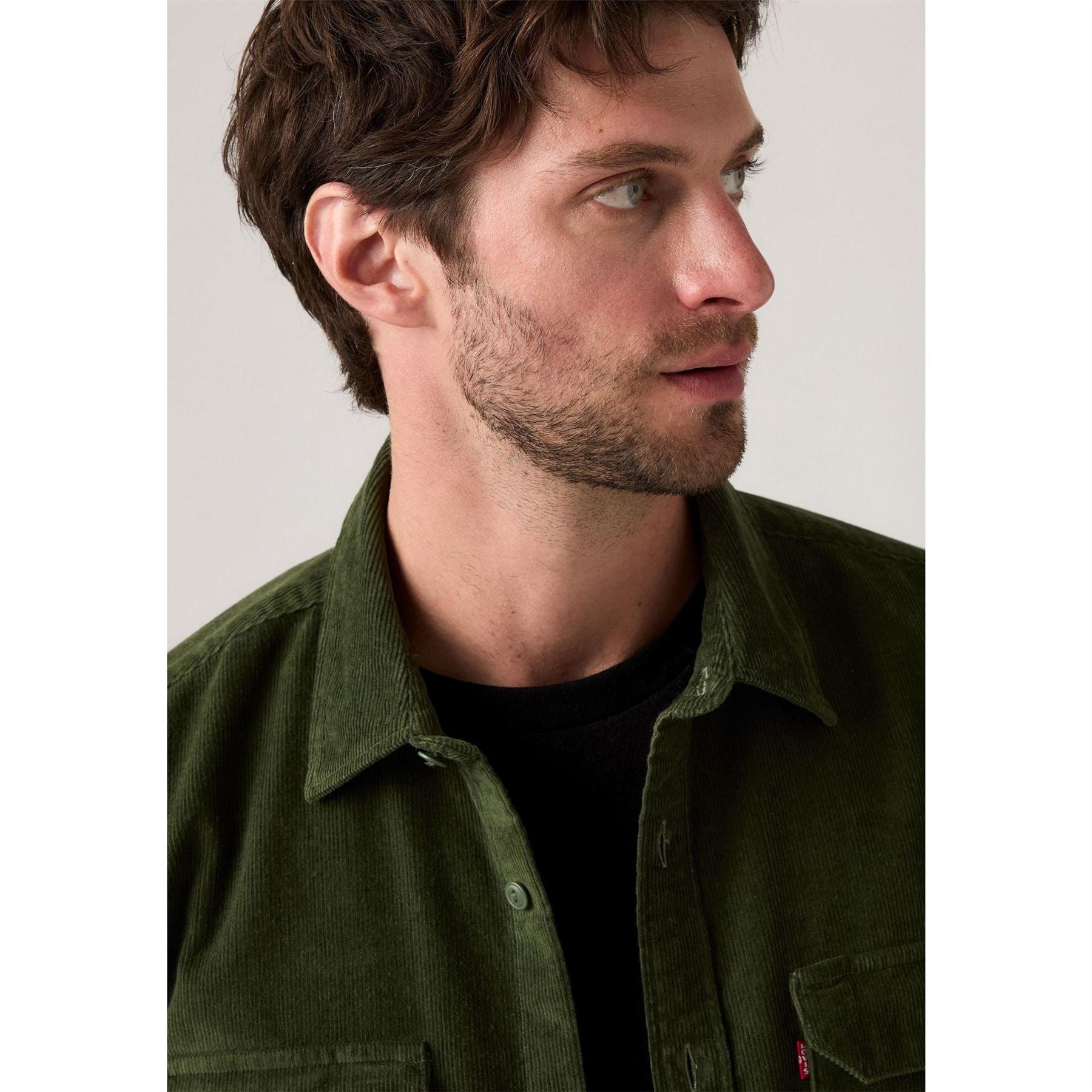 Levis Collared Neck Long Sleeve Regular Fit Shirt