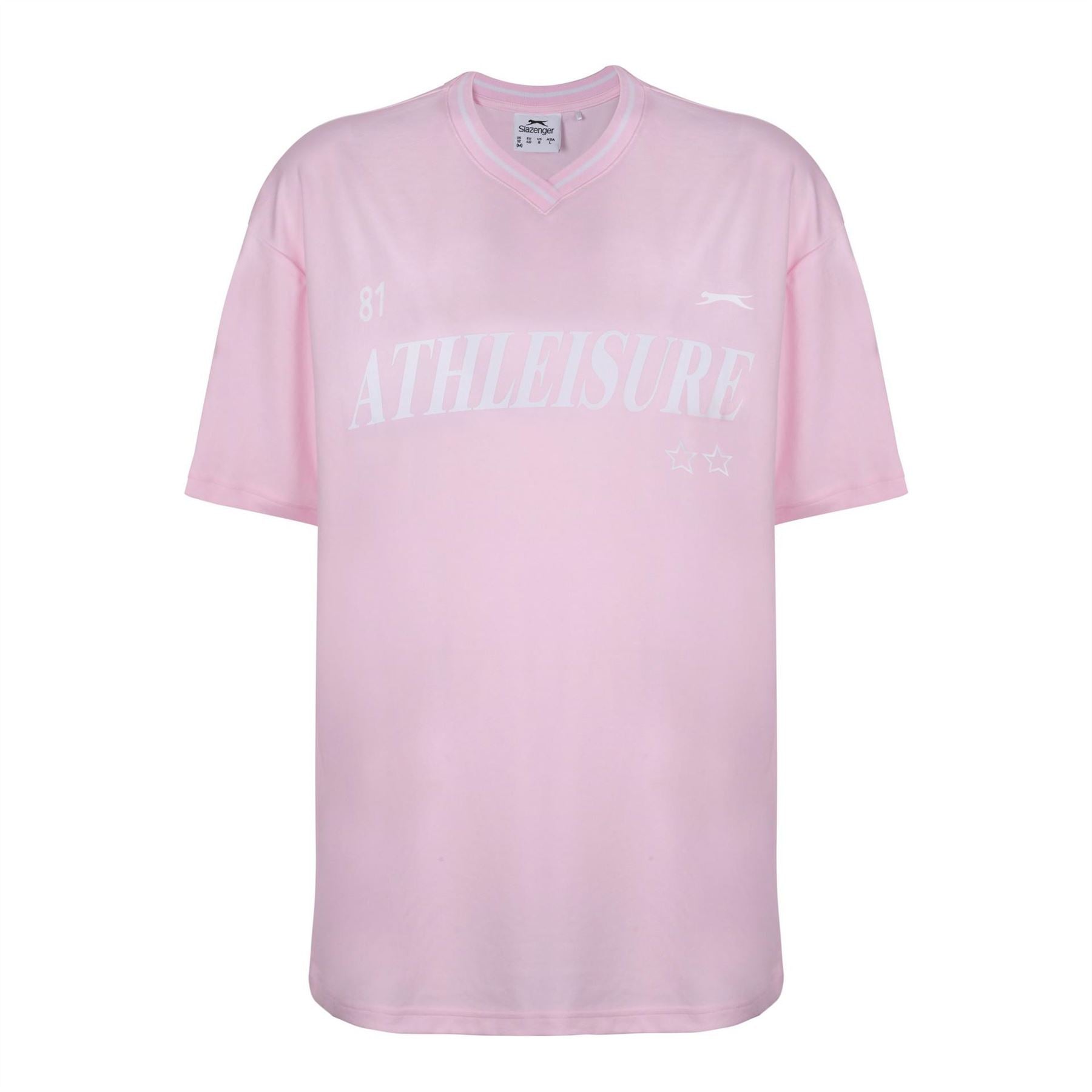 Slazenger Oversize Fit V-Neck Football T-Shirt