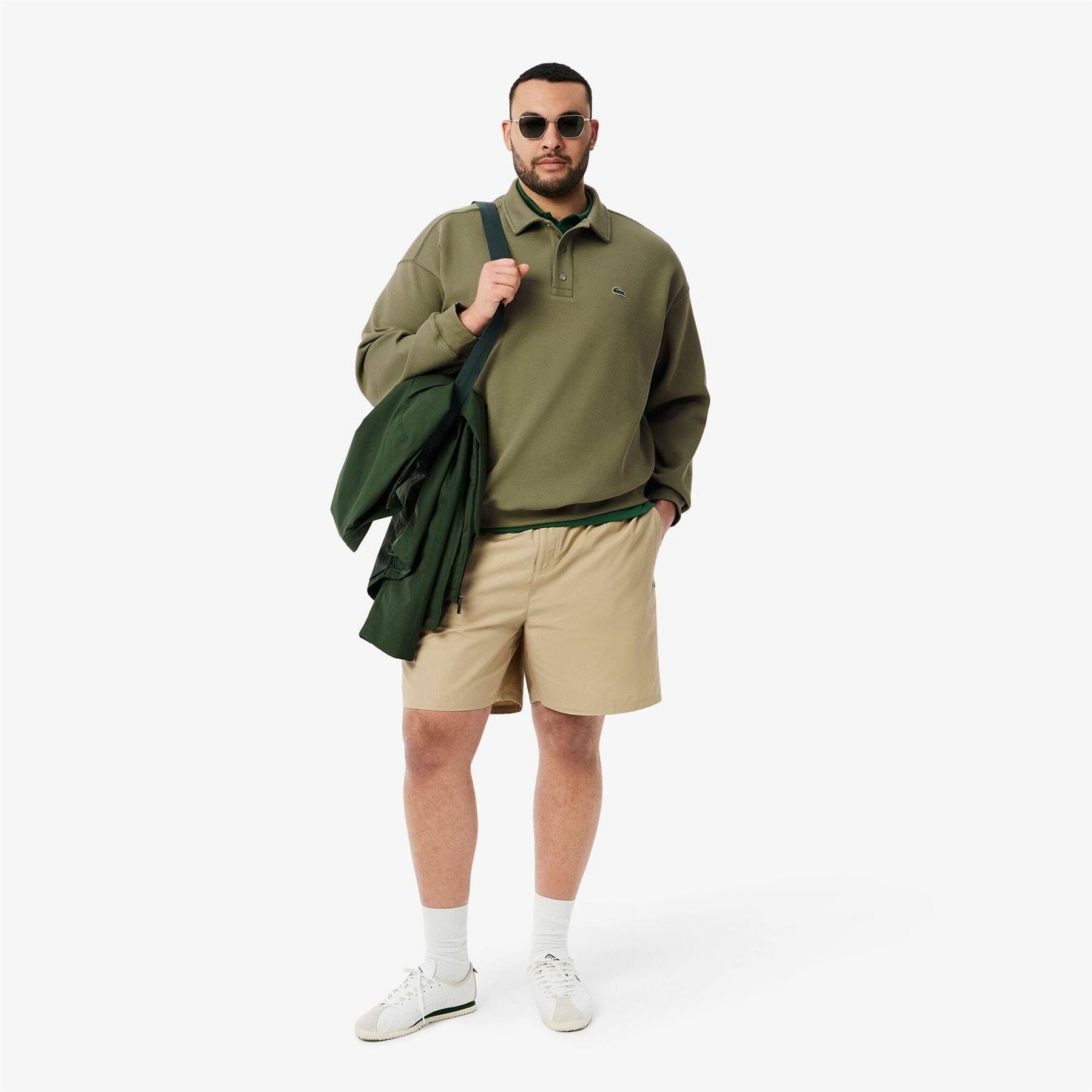 Lacoste Loose Fit Piqué Sweatshirt