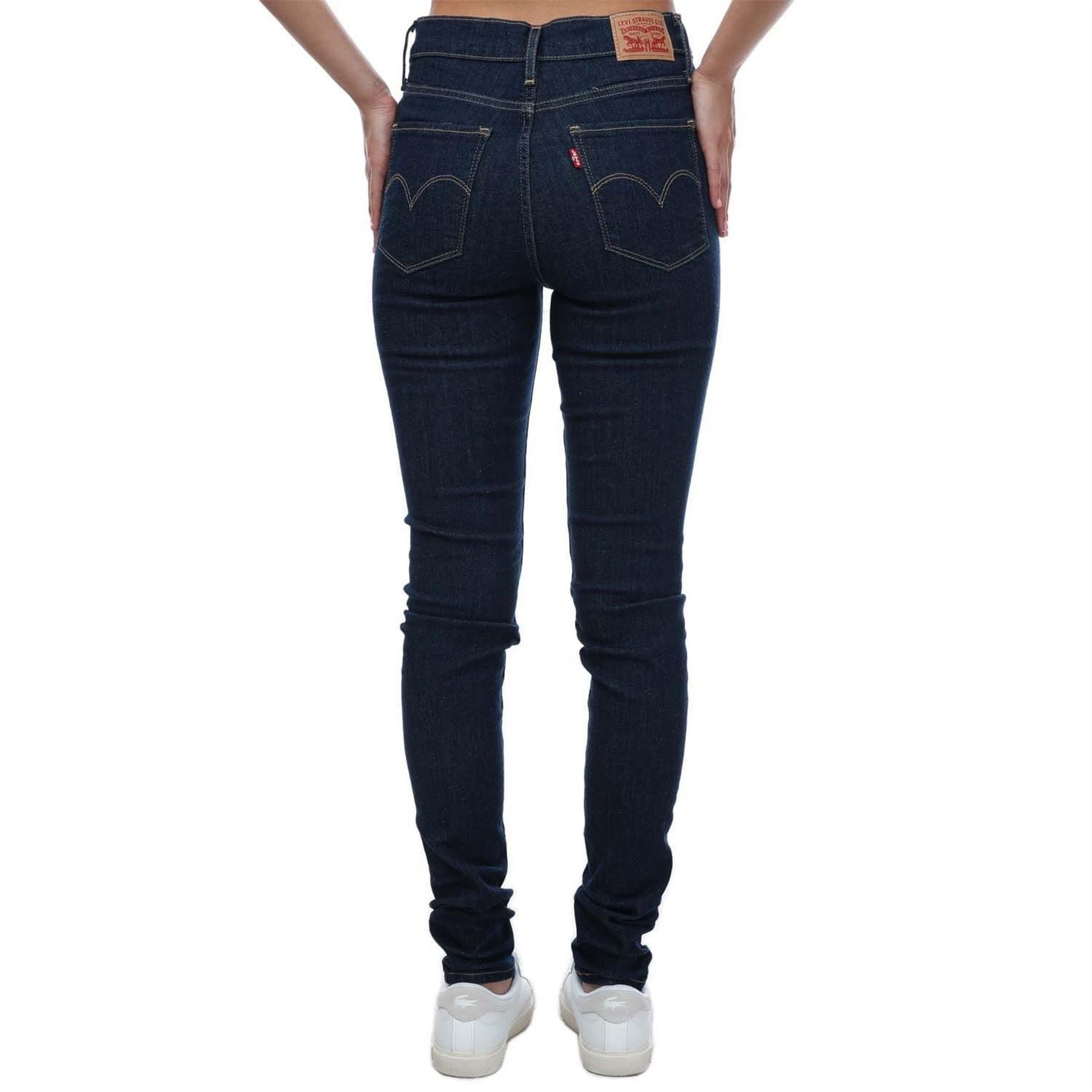 Levis High Rise Super Skinny Rinsed Jeans