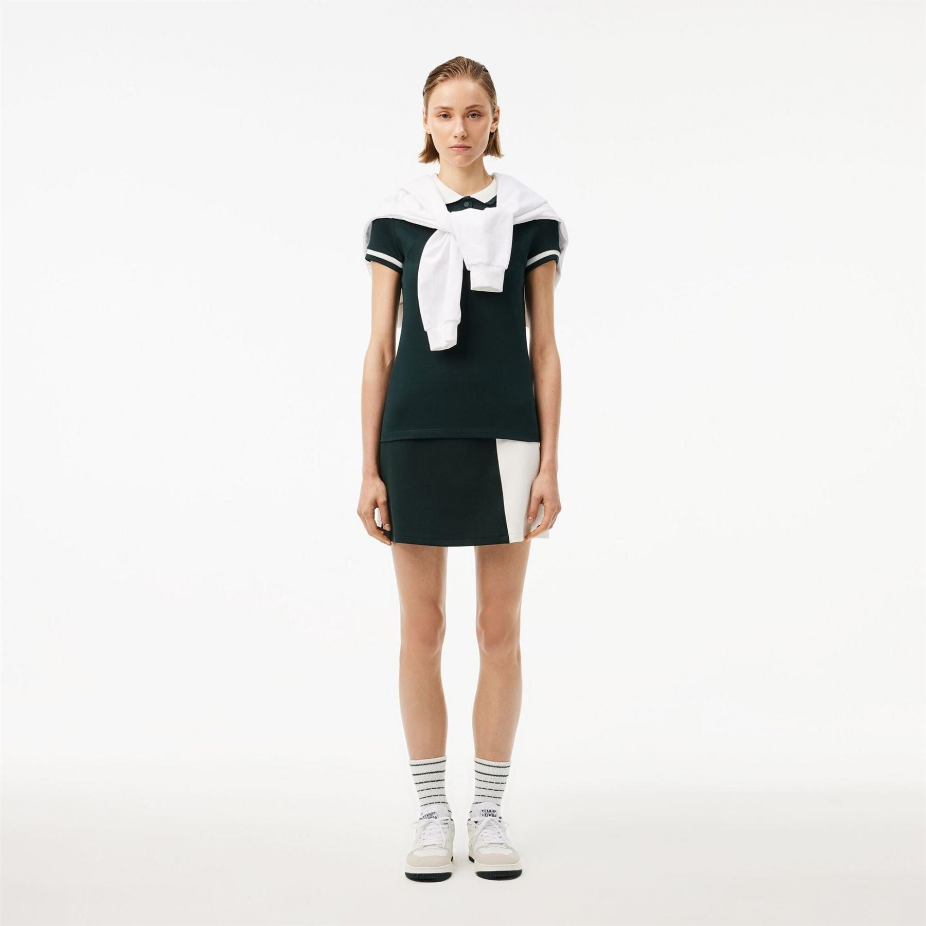 Lacoste Short Sleeved Ribbed Collar Sleeve Polo Shirt