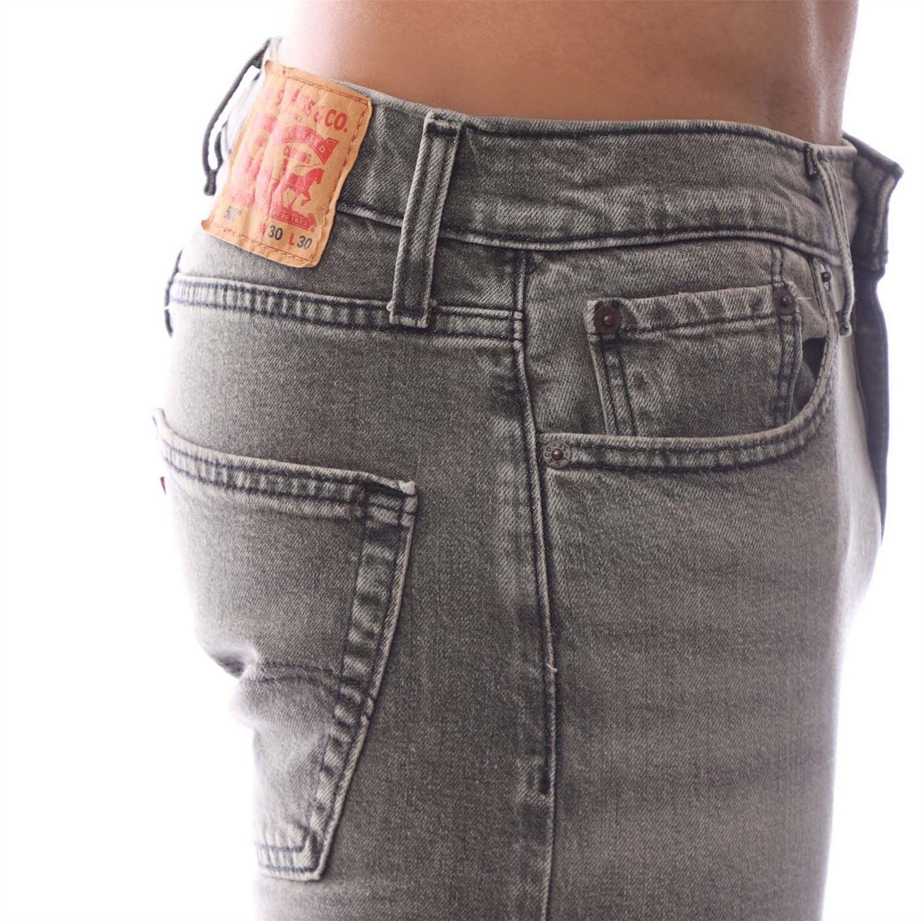 Levis Mid Rise Durable Denim Straight Leg Jeans