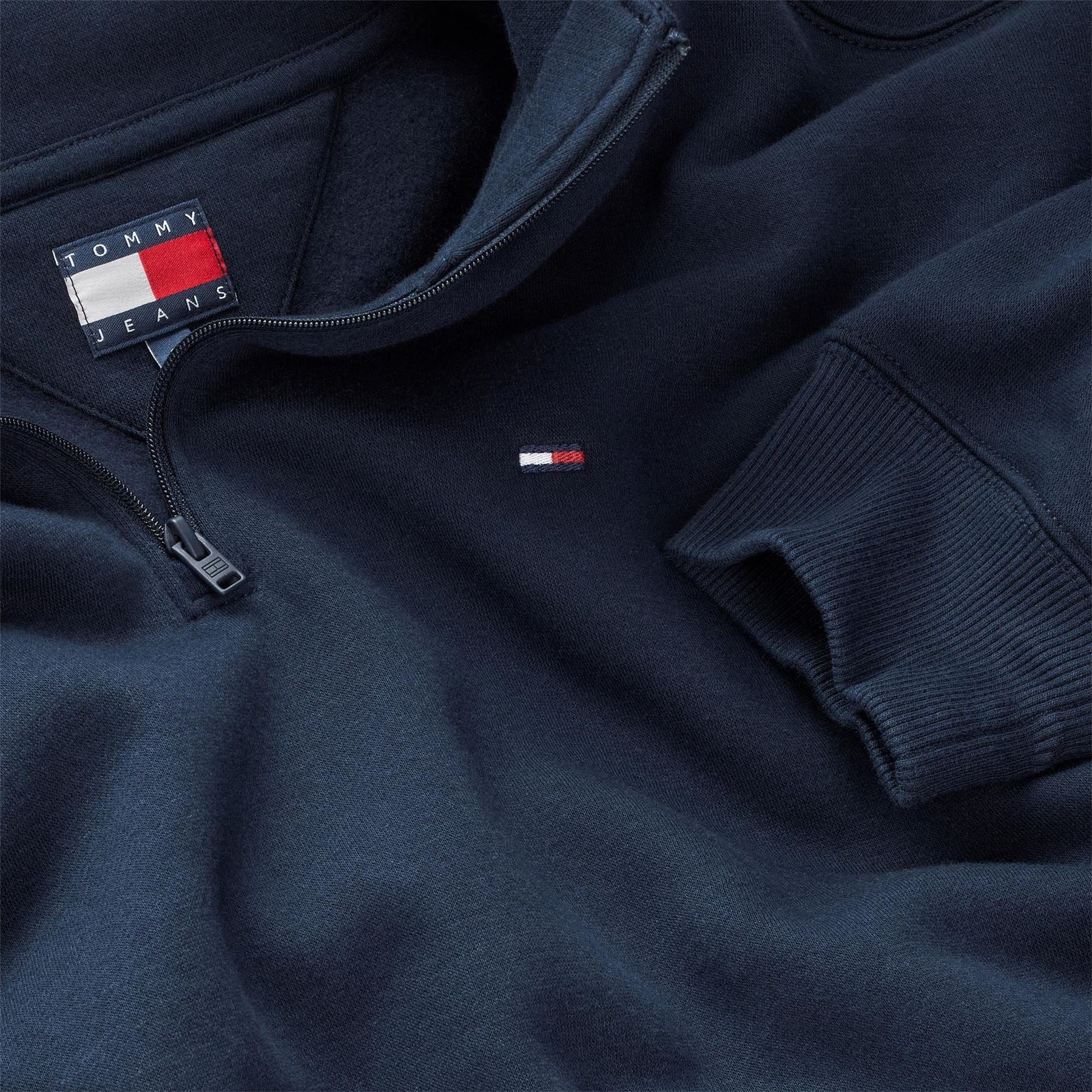 Tommy Jeans Quarter Zip Fleece Pullover
