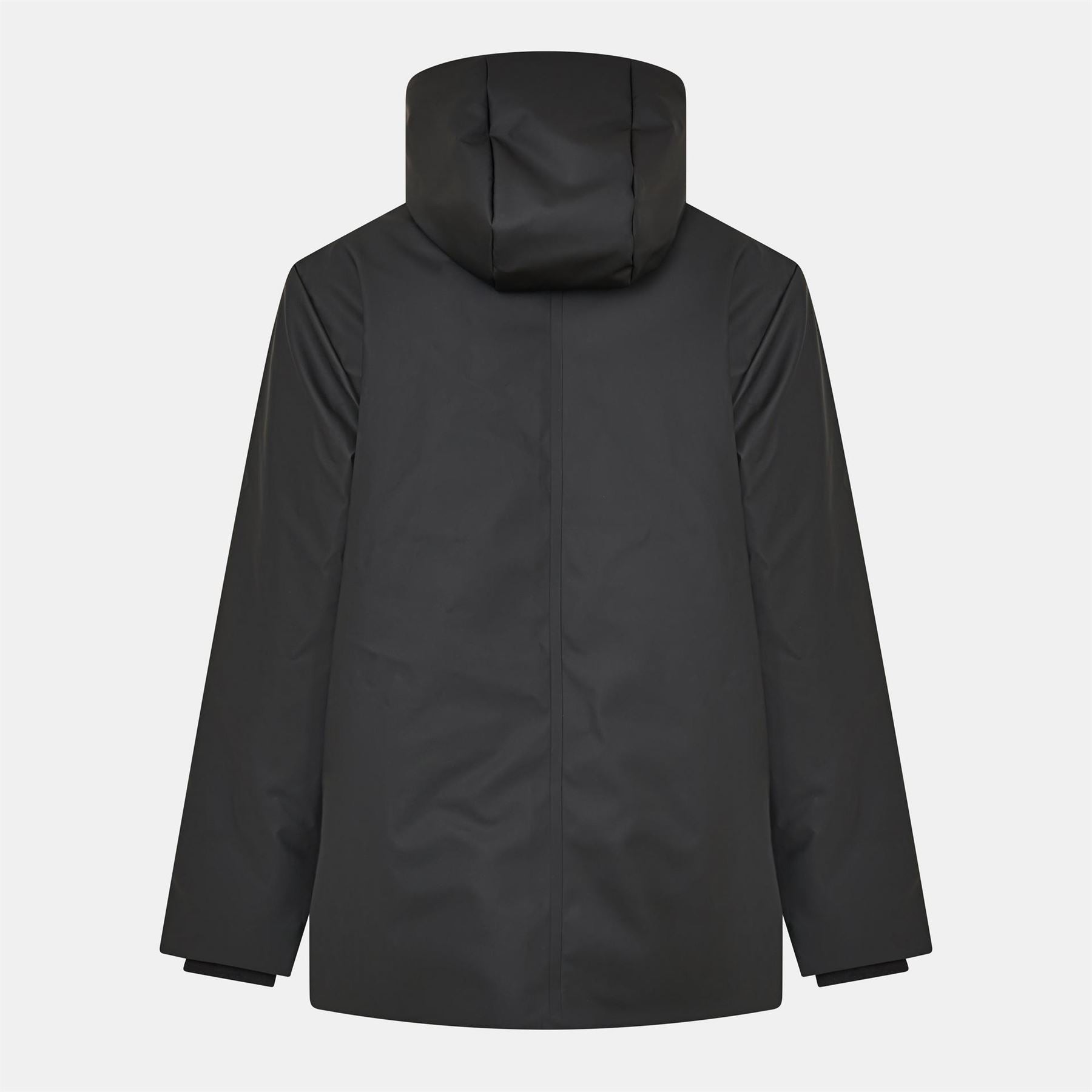 Rains Nome Hooded Snap Button Solid Patterned Parka Coat